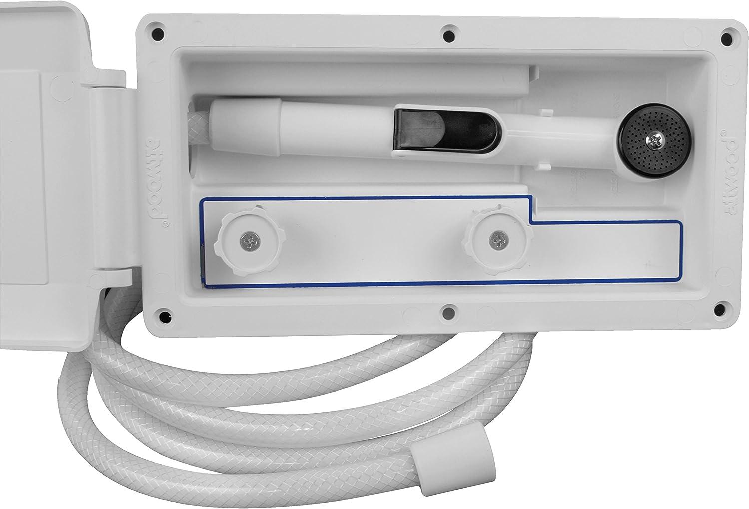 Attwood 41314 AftDeck Hot & Cold Freshwater Boat Shower Kit