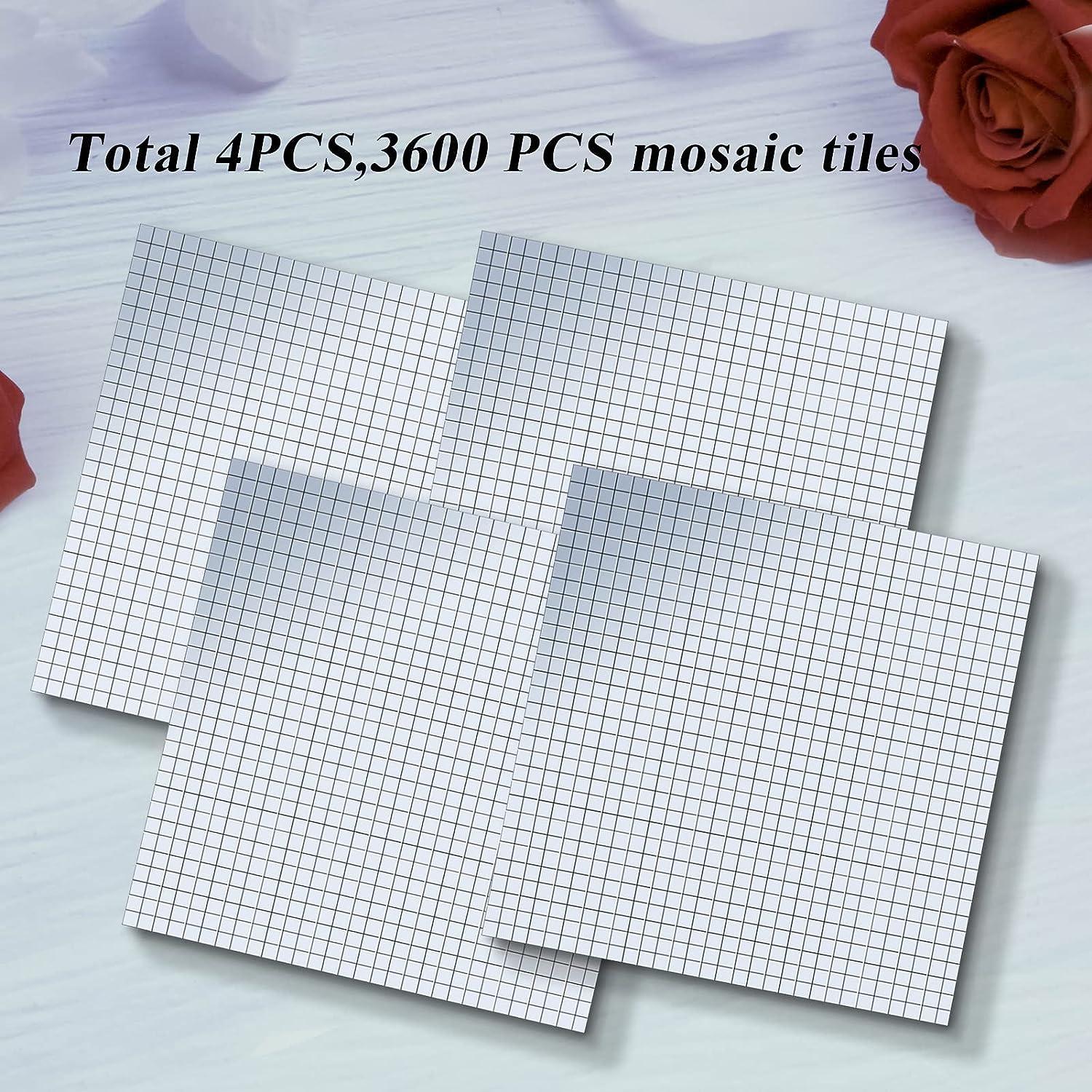 2360Pcs 5 x 5mm Self-Adhesive Disco Tiles Mosaic Mirror Tiles