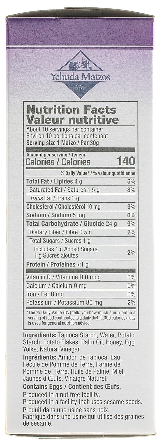 Yehuda Gluten Free Unsalted Matzo Squares 10.5oz (3 Pack)