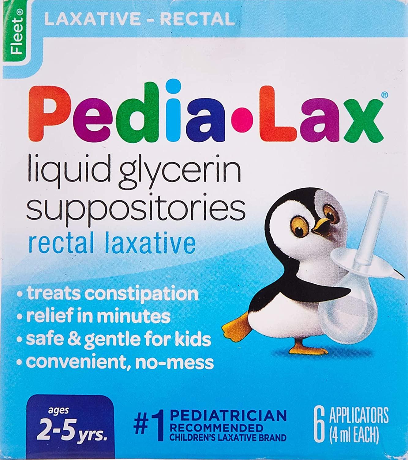 Fleet Children's PediaLax Liquid Glycerin Suppositories 6 Suppositories