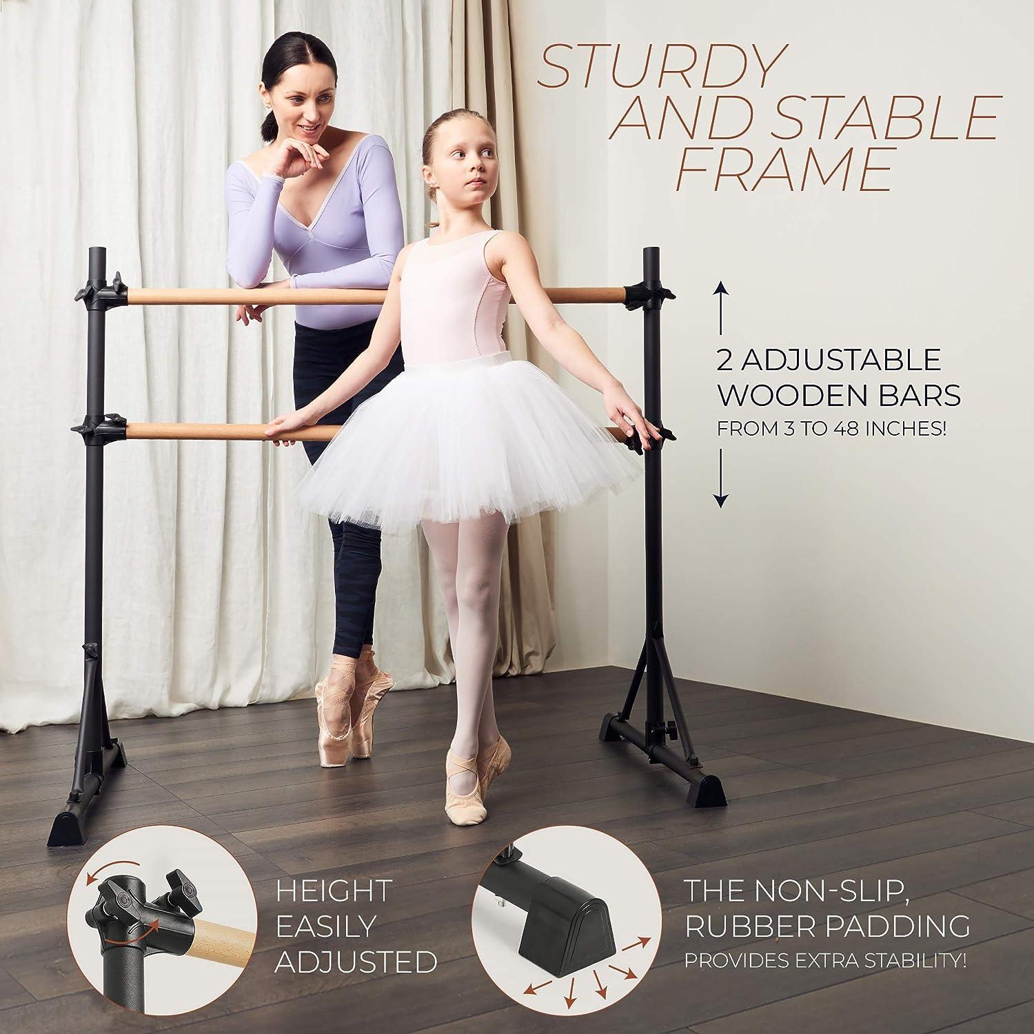 Portable Ballet Barres for Home|Dance Barre Workout|4ft Fitness Barre