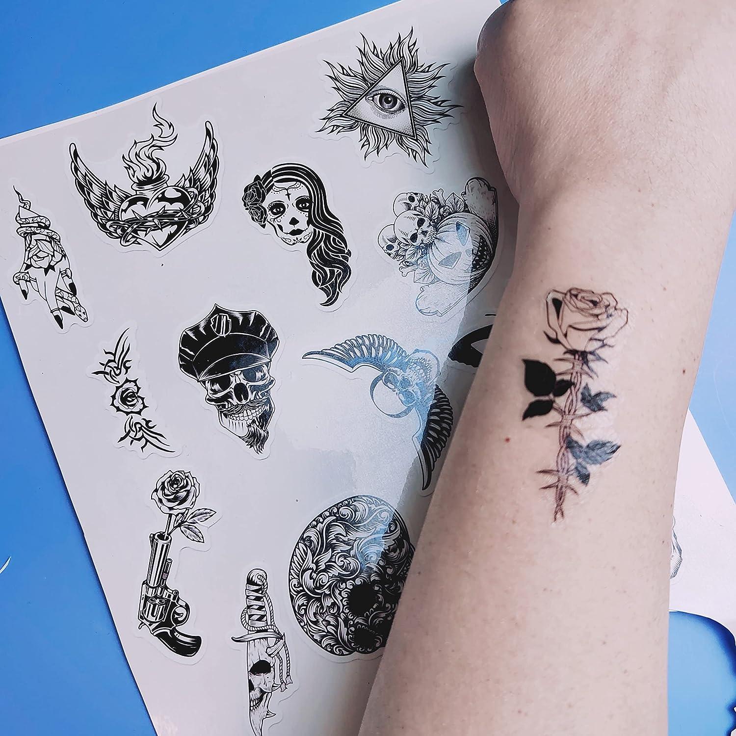 Printable Temporary Tattoo Paper 5 Sheets 8.5x11 inch Transfer Tattoo Decal  Paper for Inkjet & Laser Printer DIY Your Image Transfer Sheet for Skin