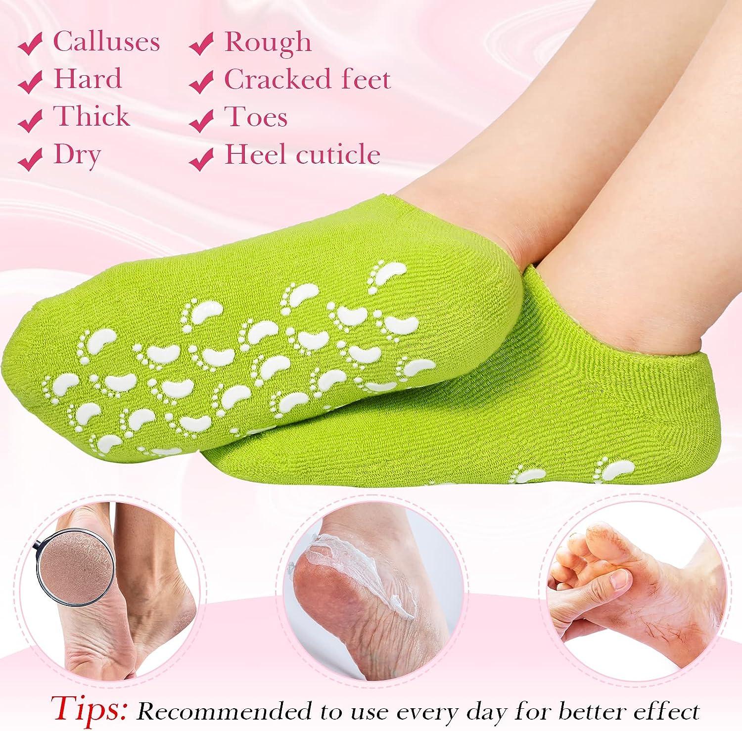 8 Pairs Moisturizing Gel Socks Feet Care Gel Spa Socks Foot