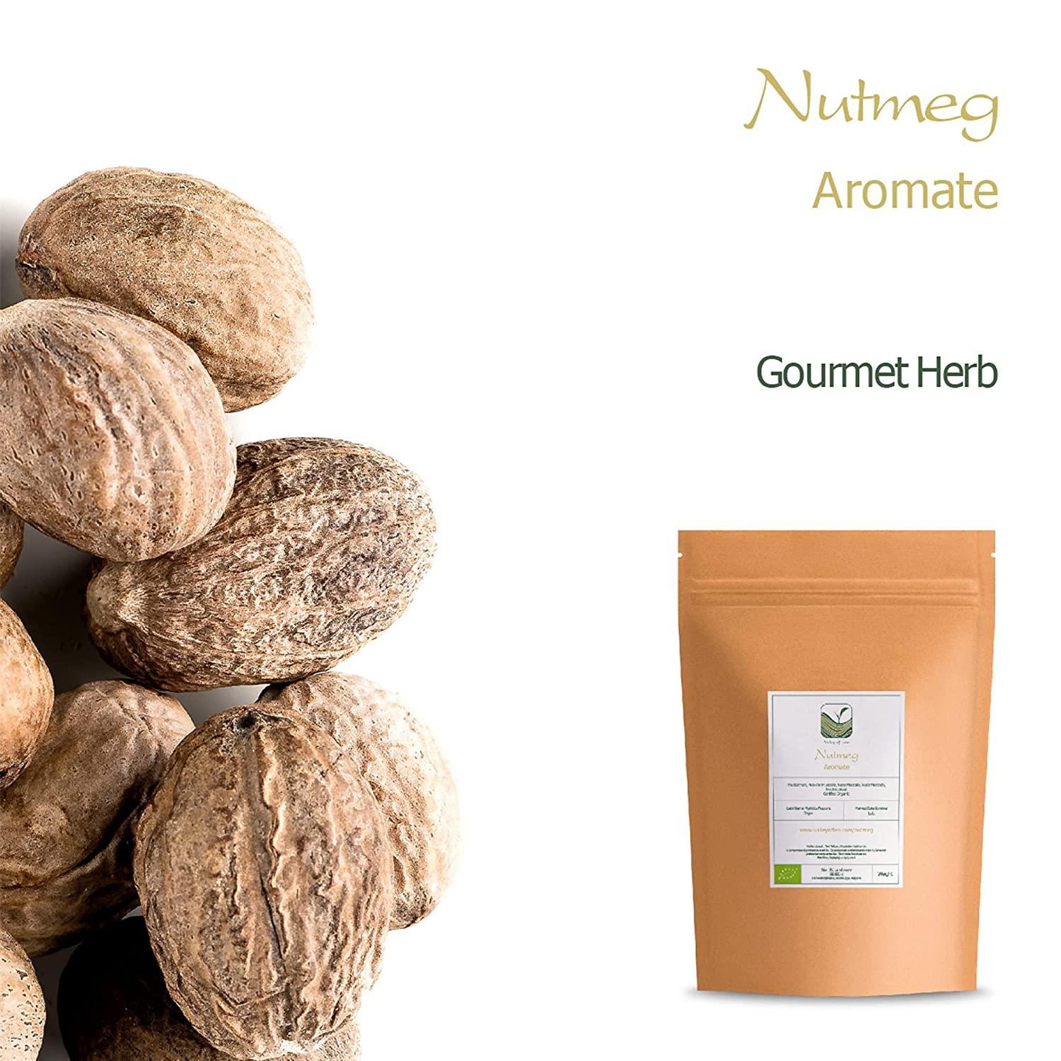 Nutmeg Whole Nut Organic Spice True Myristica Fragans Nut Meg