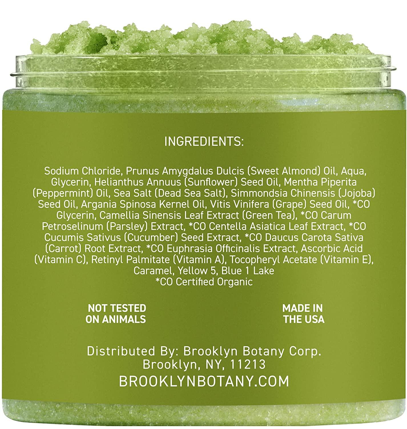 Brooklyn Botany Matcha Green Tea Body Scrub Exfoliating