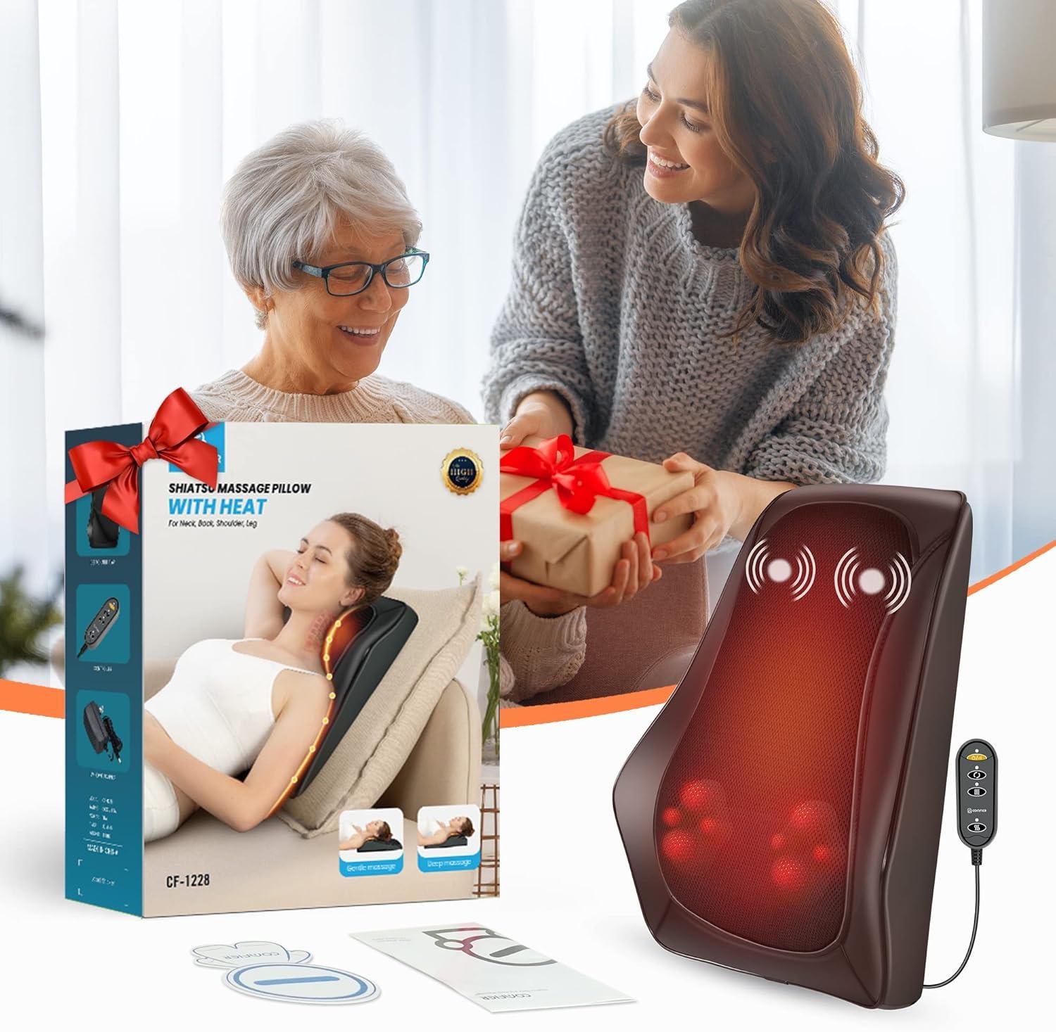 Back Massage Pillow Shiatsu Massage Cushion Walmart Snailax Shiatsu Lower  Back Neck Massager With Heat, Kneading