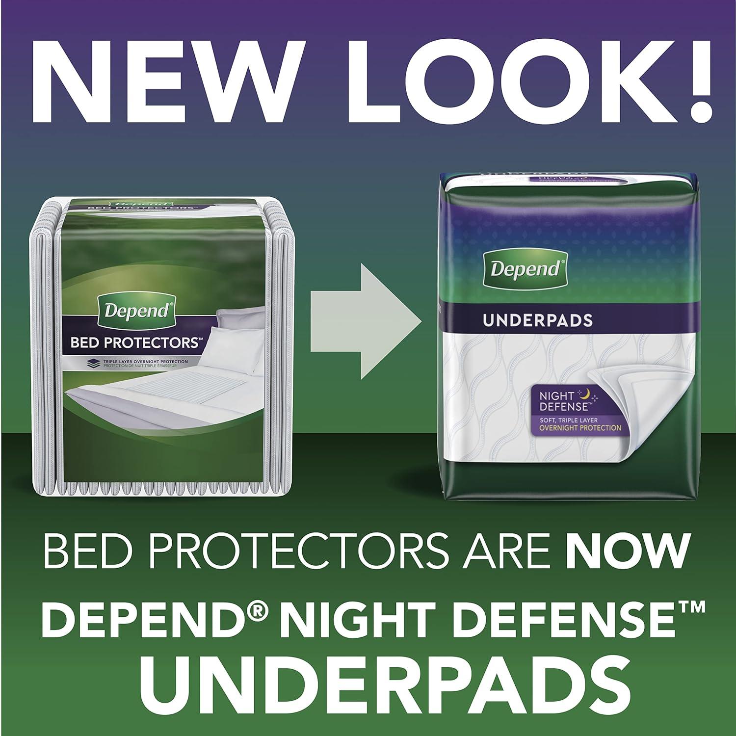 Depend Underpads (Formerly Bed Protectors) for Incontinence Disposable