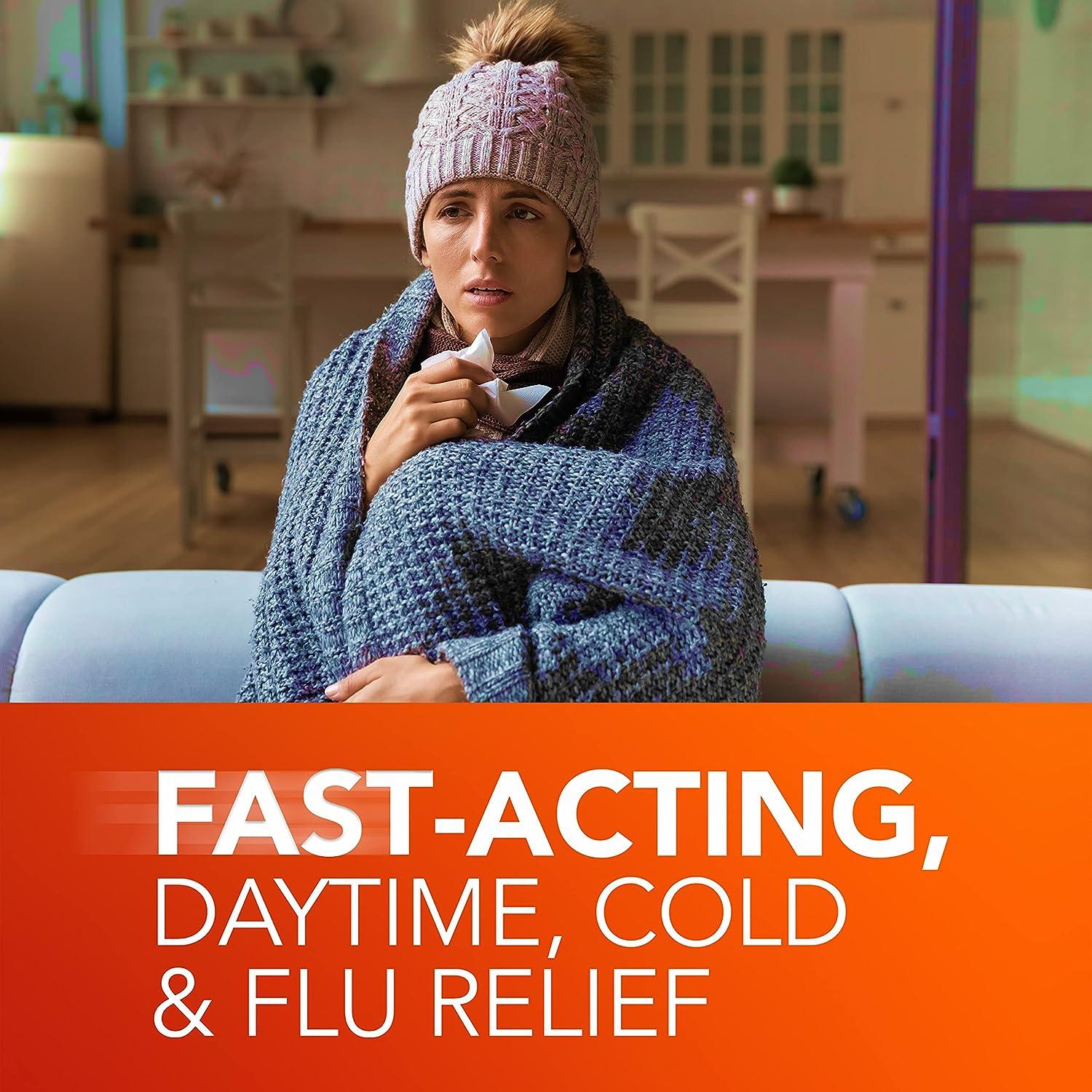 Vicks DayQuil VapoCOOL SEVERE Cold & Flu + Congestion Medicine Non