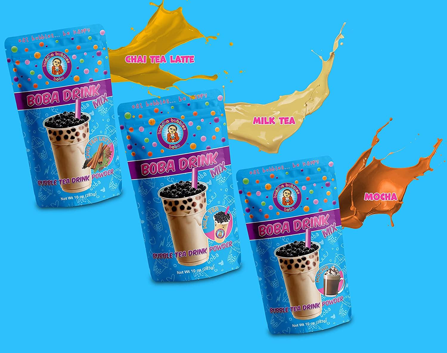 CHAI LATTE, MOCHA, MILK TEA D.I.Y. Jumbo Boba / Bubble Tea Kit / Gift