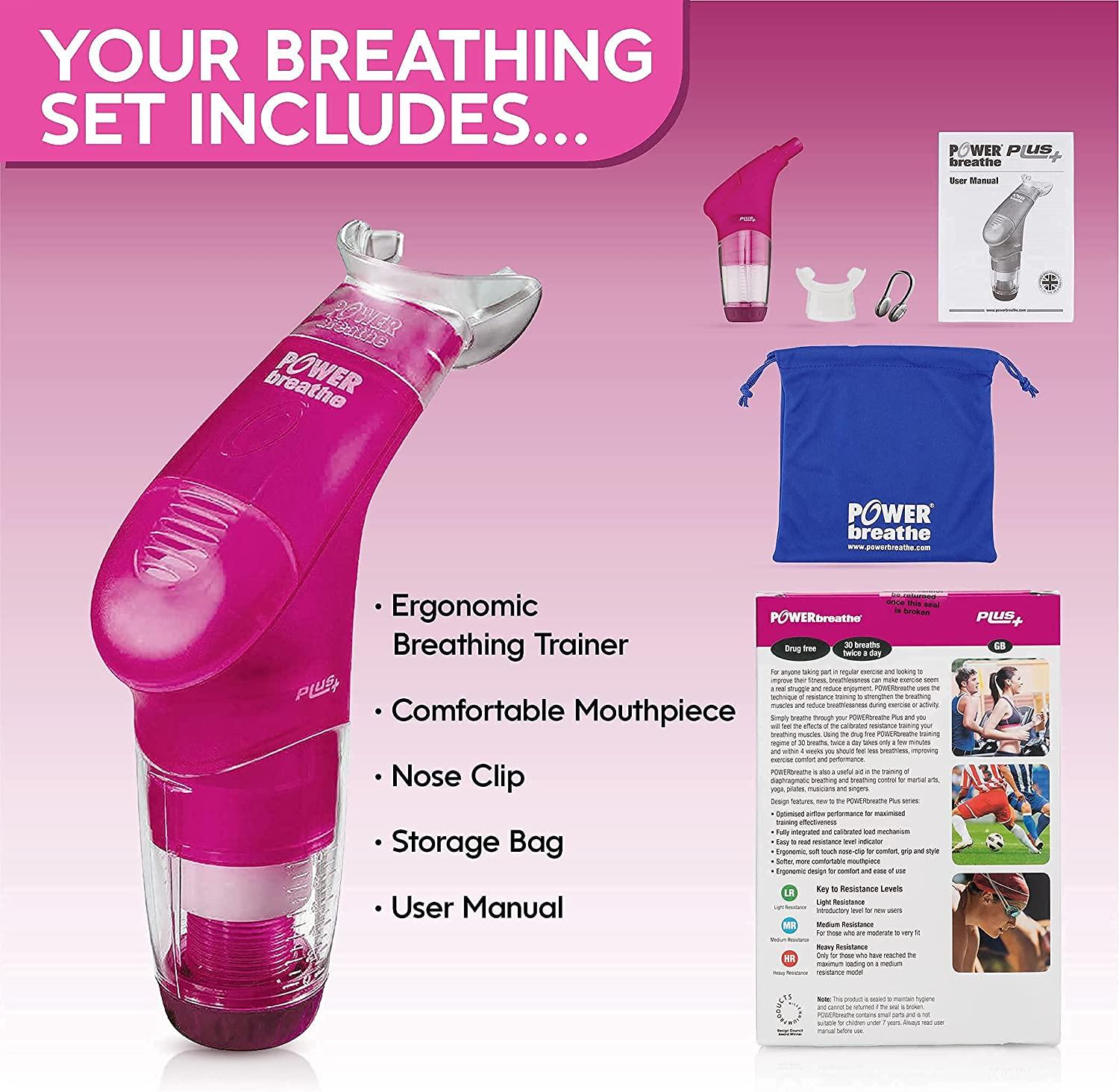 POWERbreathe Breathing Exercise Device, Breathing Trainer and Therapy Tool to Strengthen