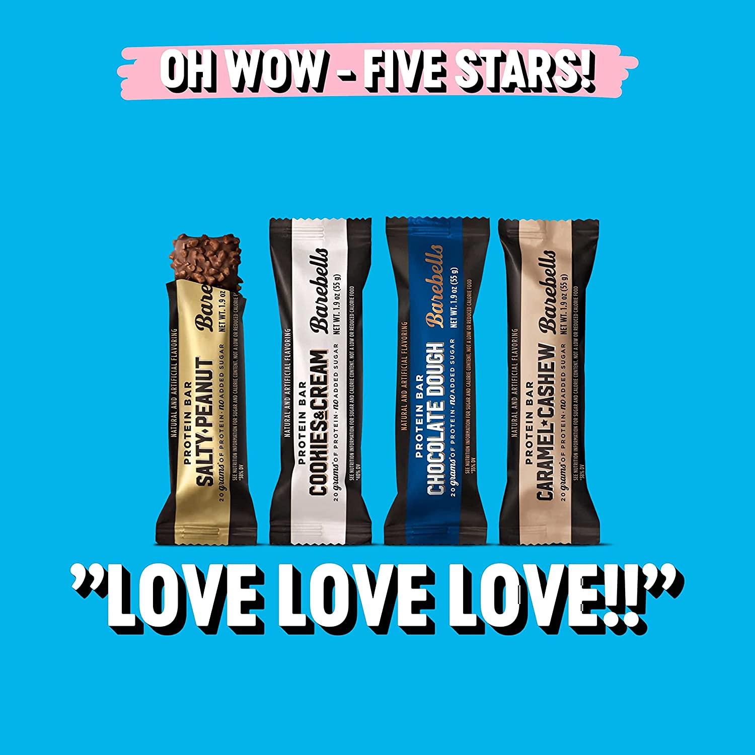 Barebells Protein Bars Variety Pack 12 Count, 1.9oz Bars Protein