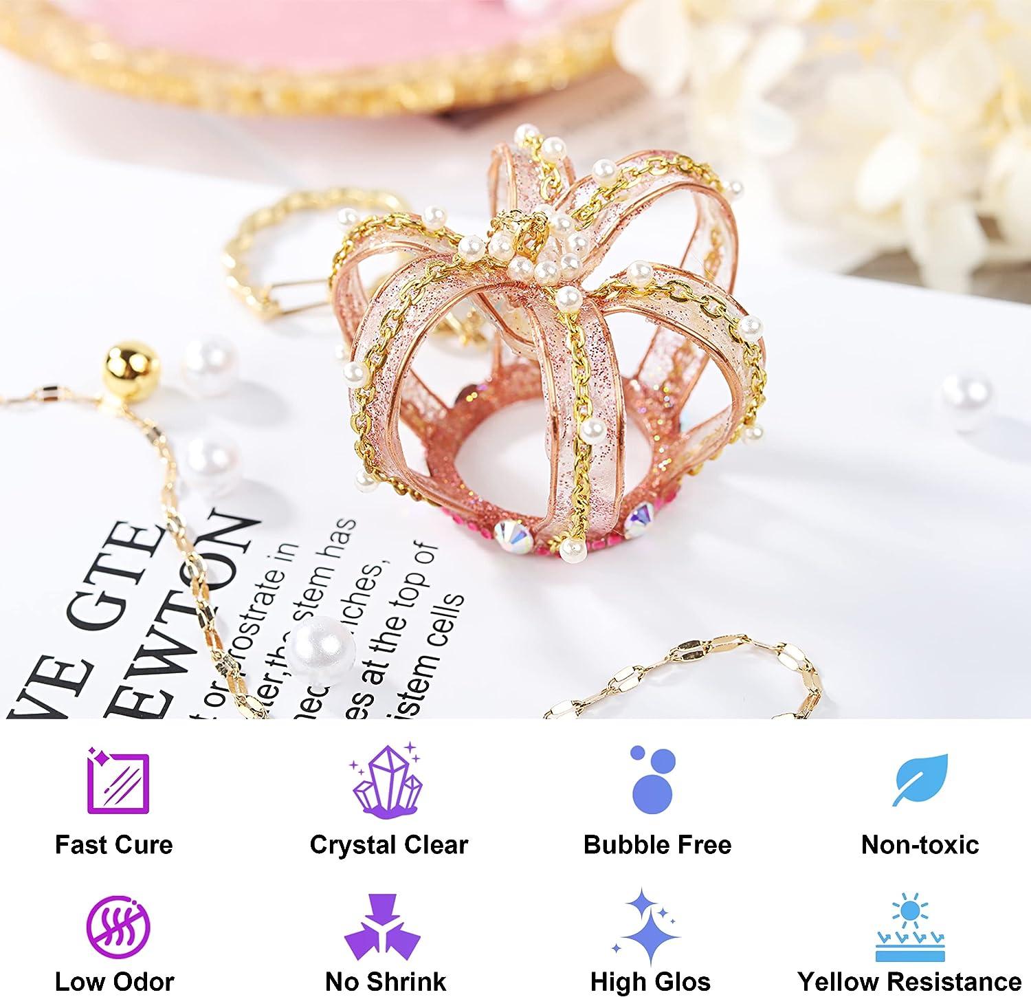 LET'S RESIN UV Resin Kit with Light,153Pcs Resin Jewelry Making Kit with  250g Crystal Clear Low Odor UV Resin, UV Lamp, Resin Accessories, Epoxy  Resin Starter Kit for Keychain, Jewelry, Home Decor