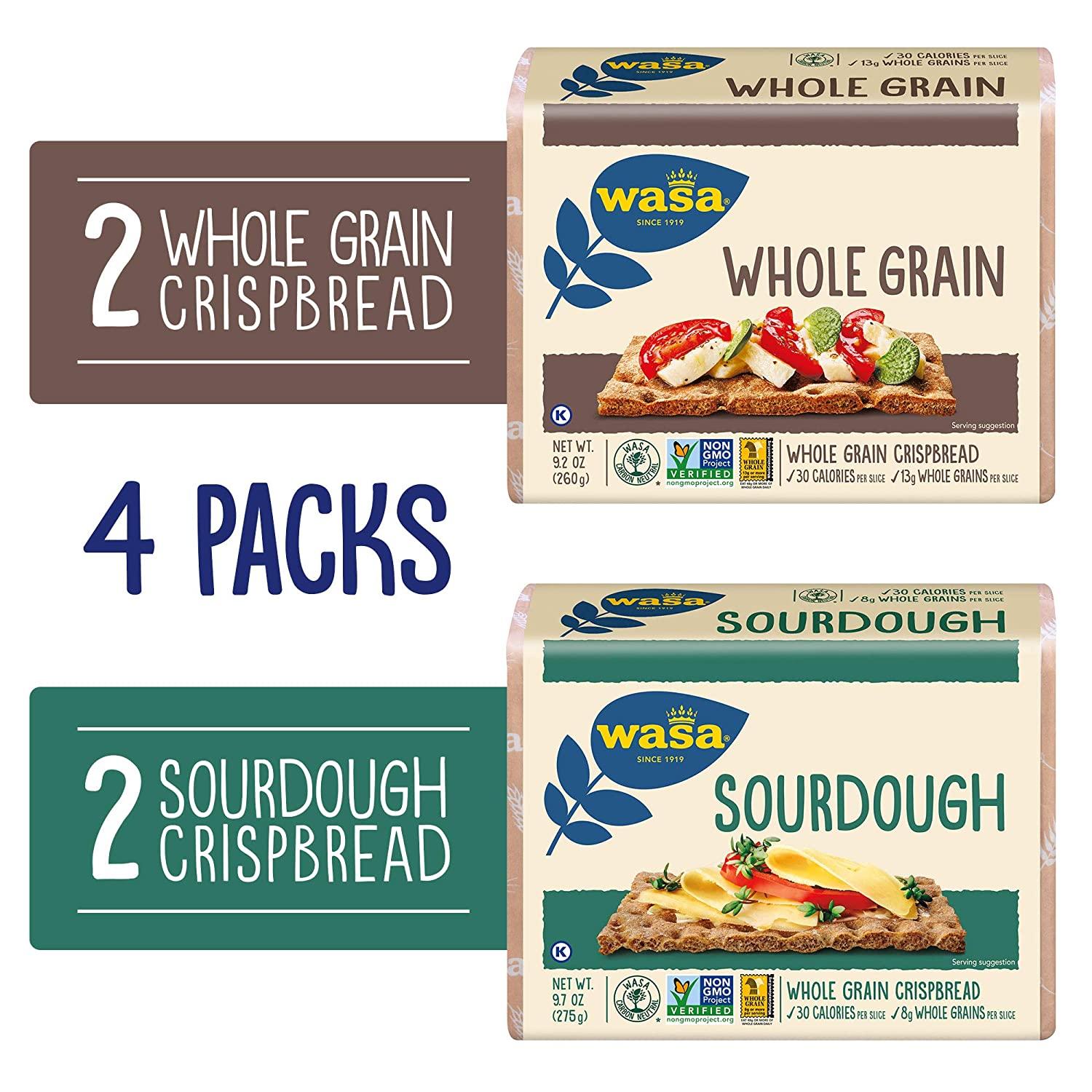 Wasa Swedish Crispbread AllNatural Crackers Fat Free No Saturated Fat