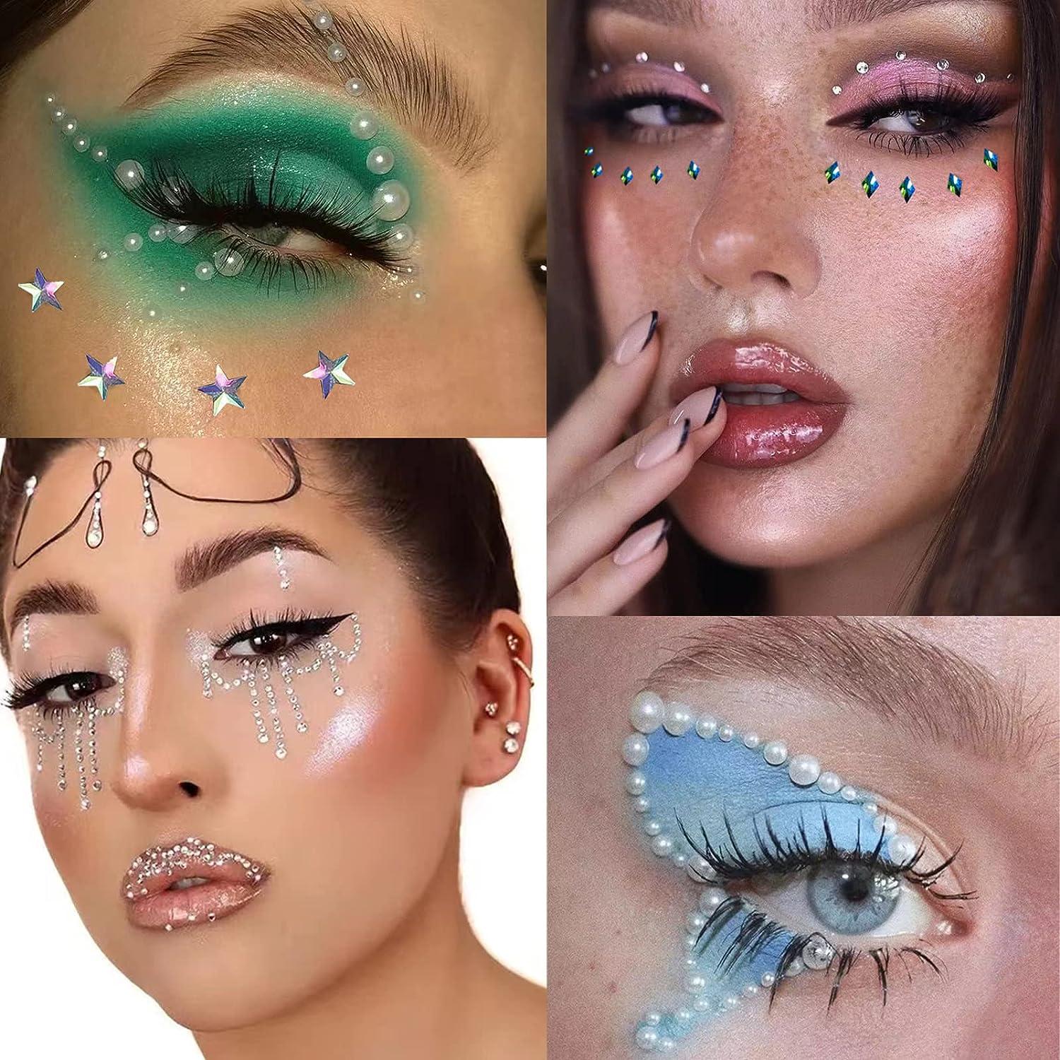 Adhesive rhinestones for face hot sale
