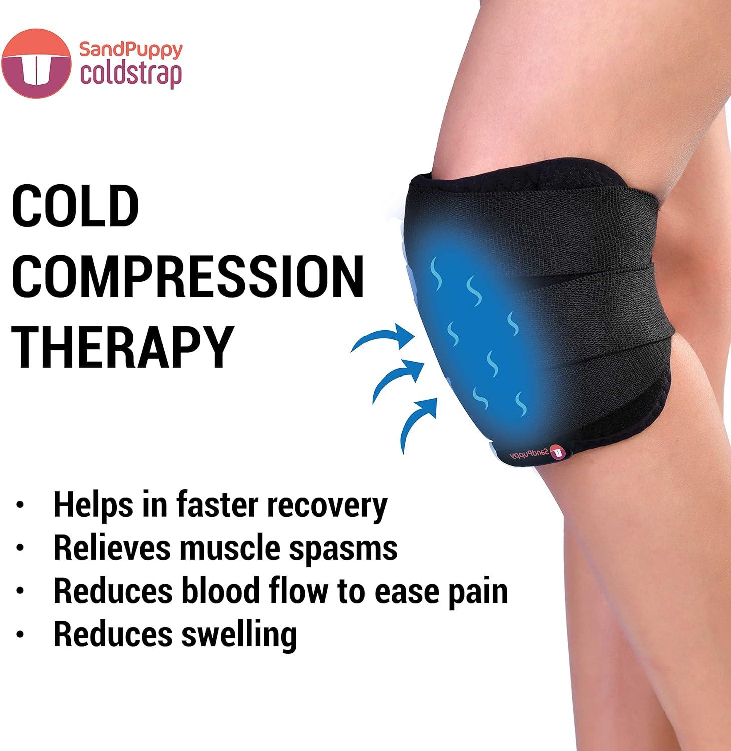 Sandpuppy Coldstrap Ice Pack for Injuries Reusable Knee Ice Pack