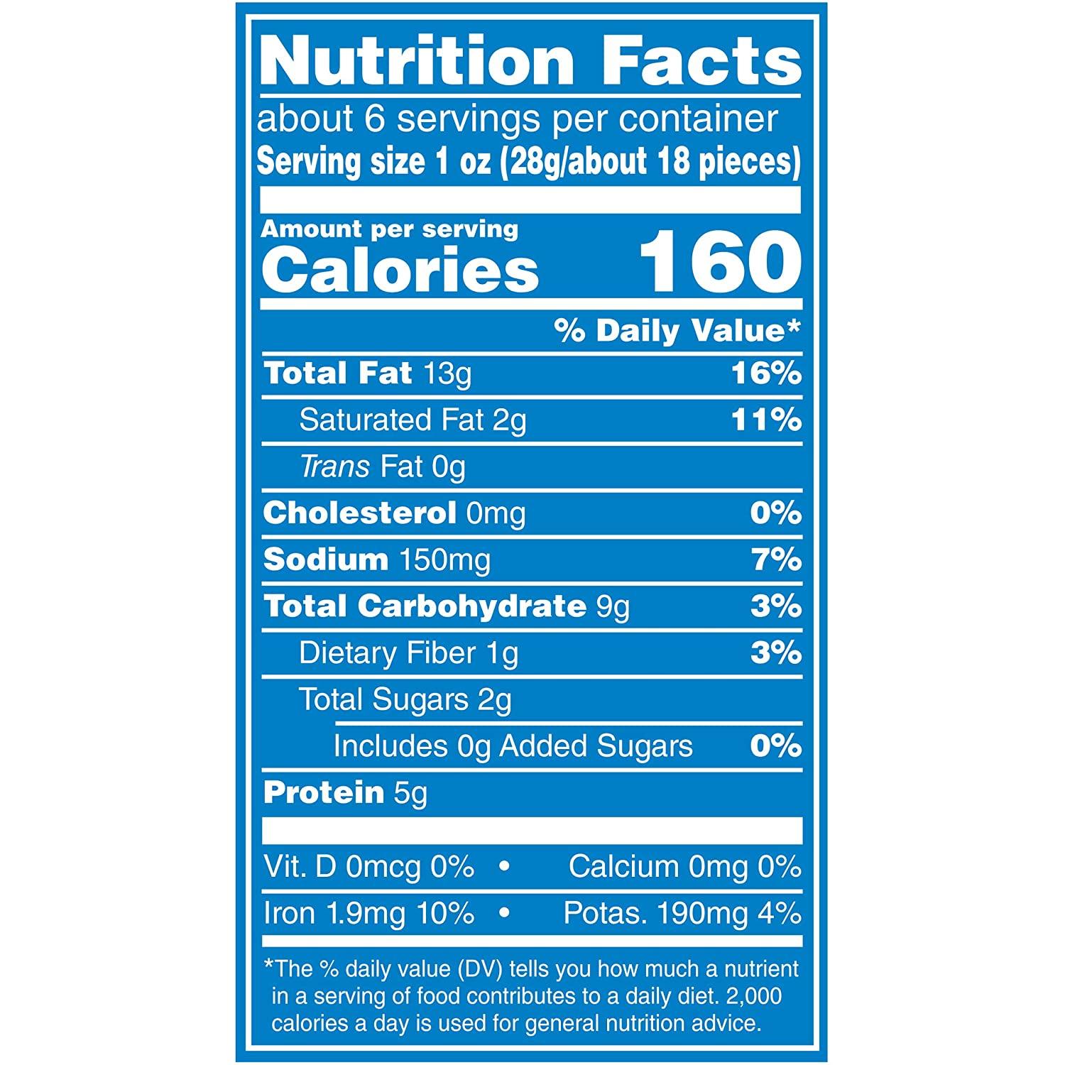 PLANTERS Deluxe Hot 'N Spicy Cashews 6 oz. (8pack) Premium Roasted