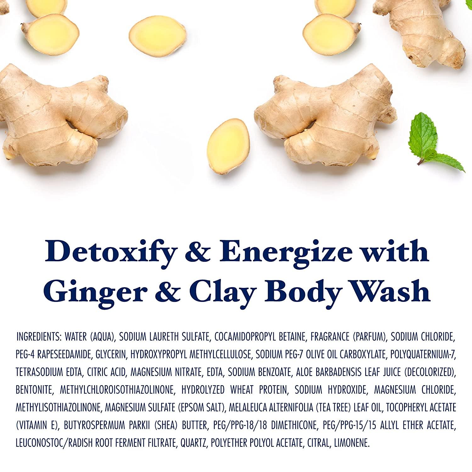 Dr Teal's Body Wash 24 fl oz Detoxify & Energize with Ginger & Clay