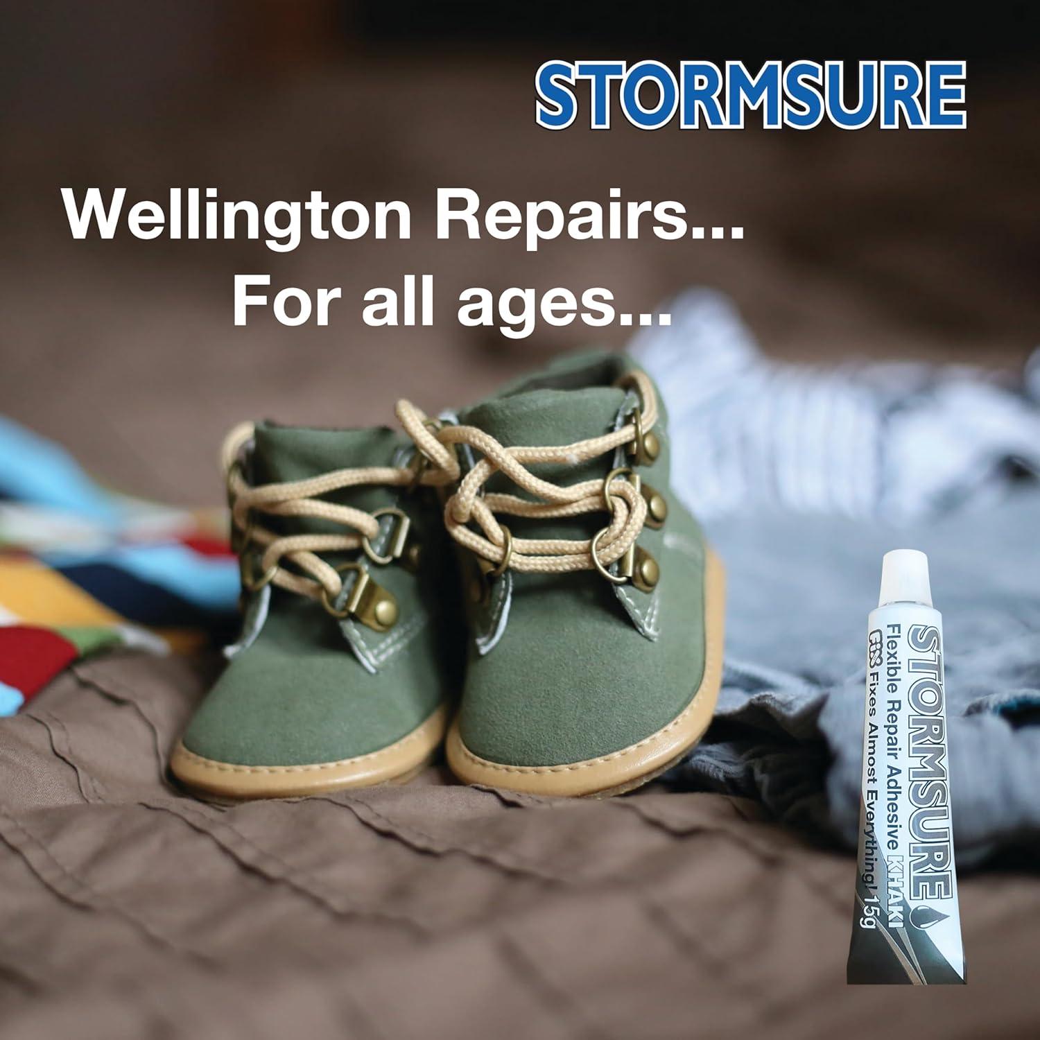 Wellington Boot Repair Kit Khaki Industry Wellie glue Sole