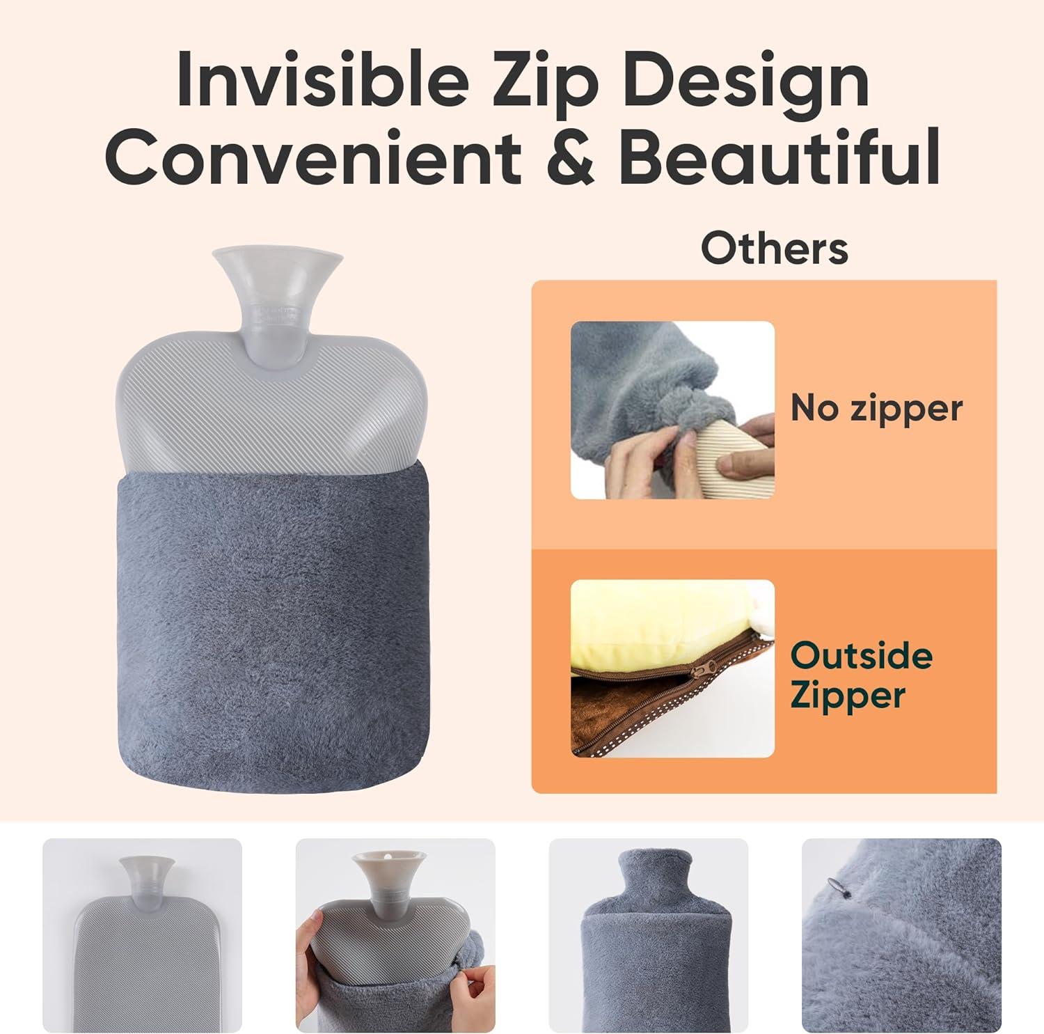 XXL Hot Water Bottle With Cover UK Extra Large - 3.5 Liter - View #10