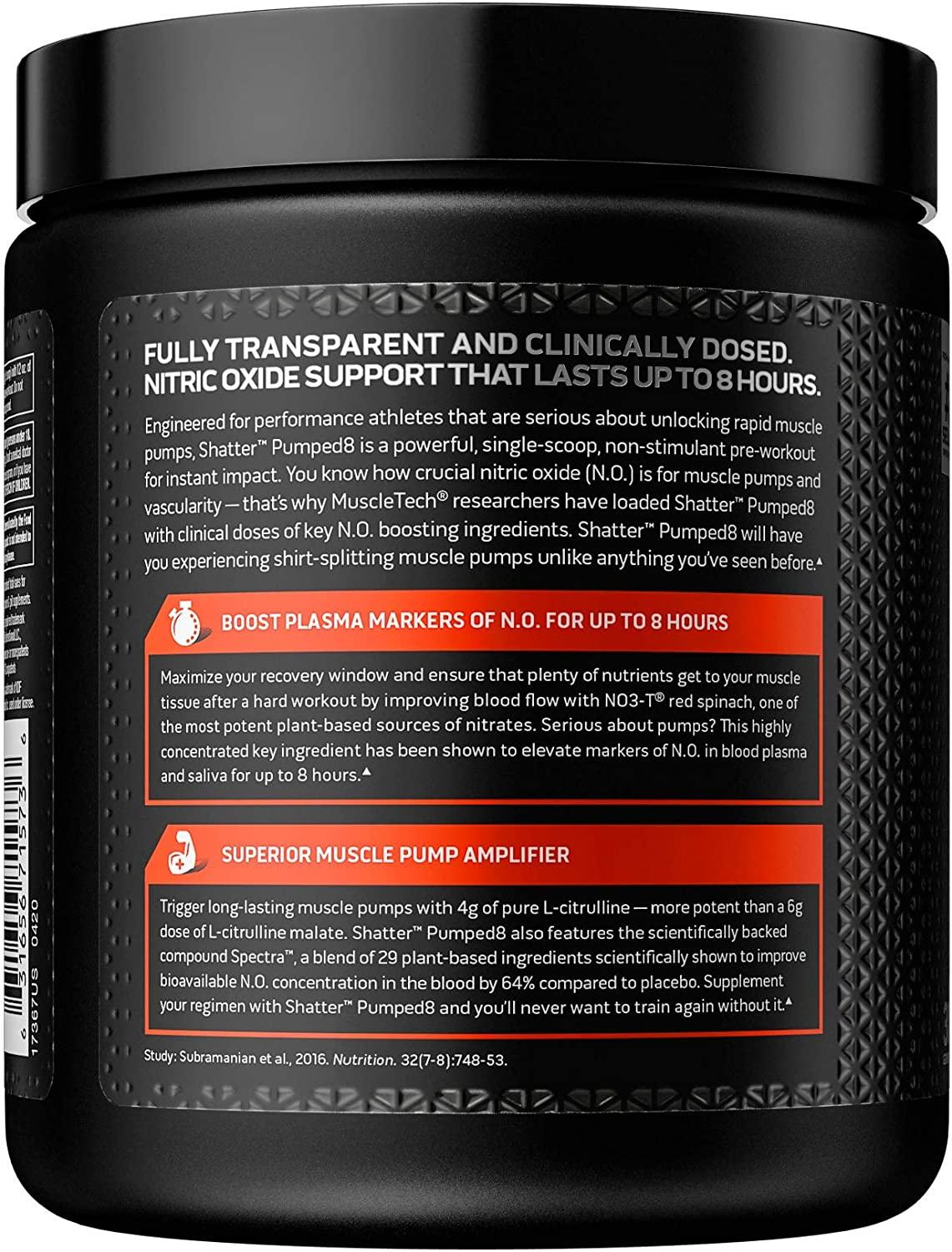 MuscleTech Shatte Stim Free Pre Workout Gummy Burst 30 Servings
