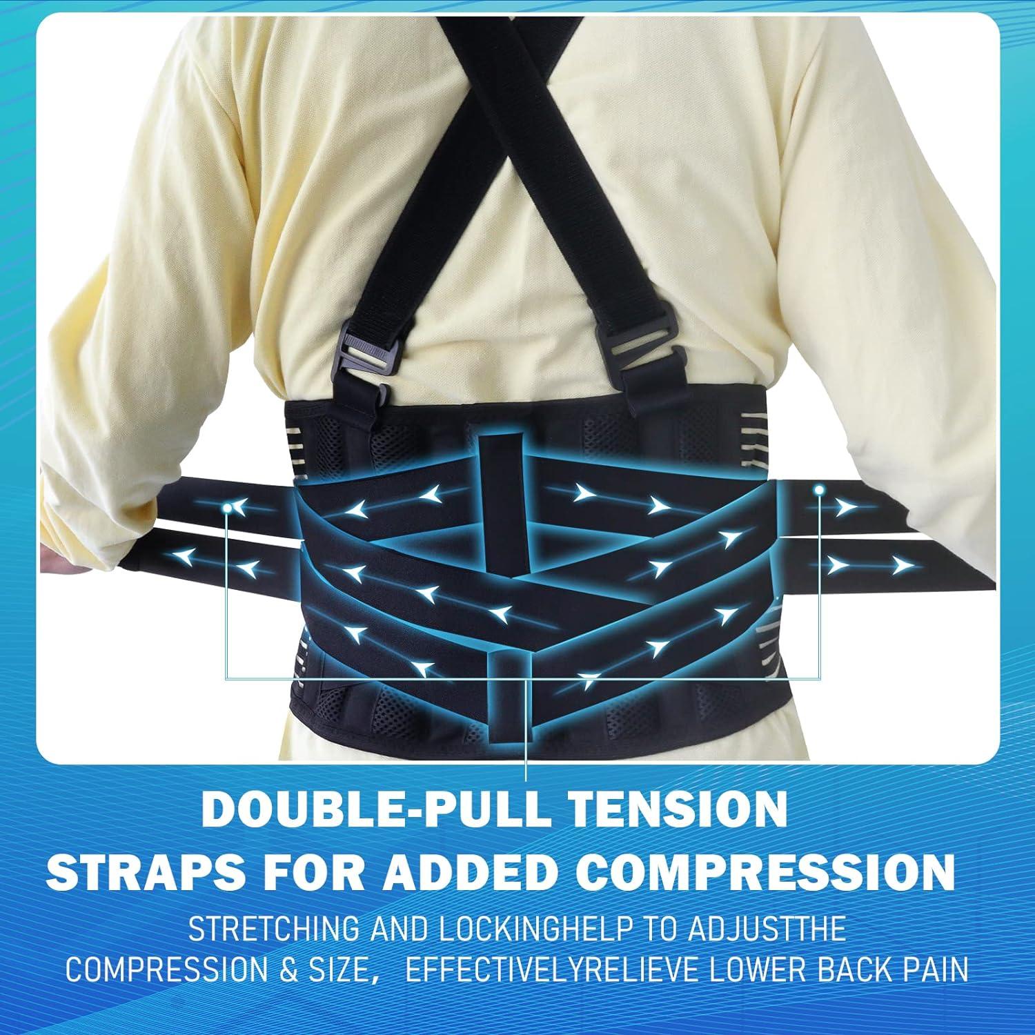 DARLIS Back Support Belt With Inflatable Lumbar Pad - Extra Support For - View #7