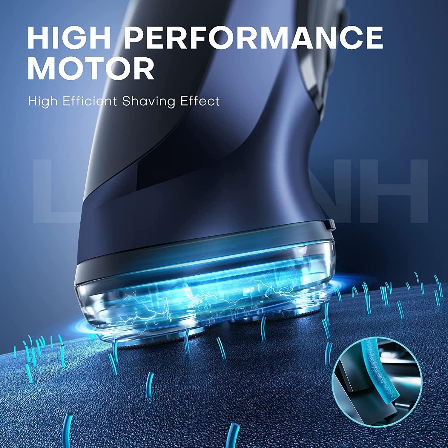 LOBINH Electric Razor for Men, Rechargeable Electric Rotary Shaver