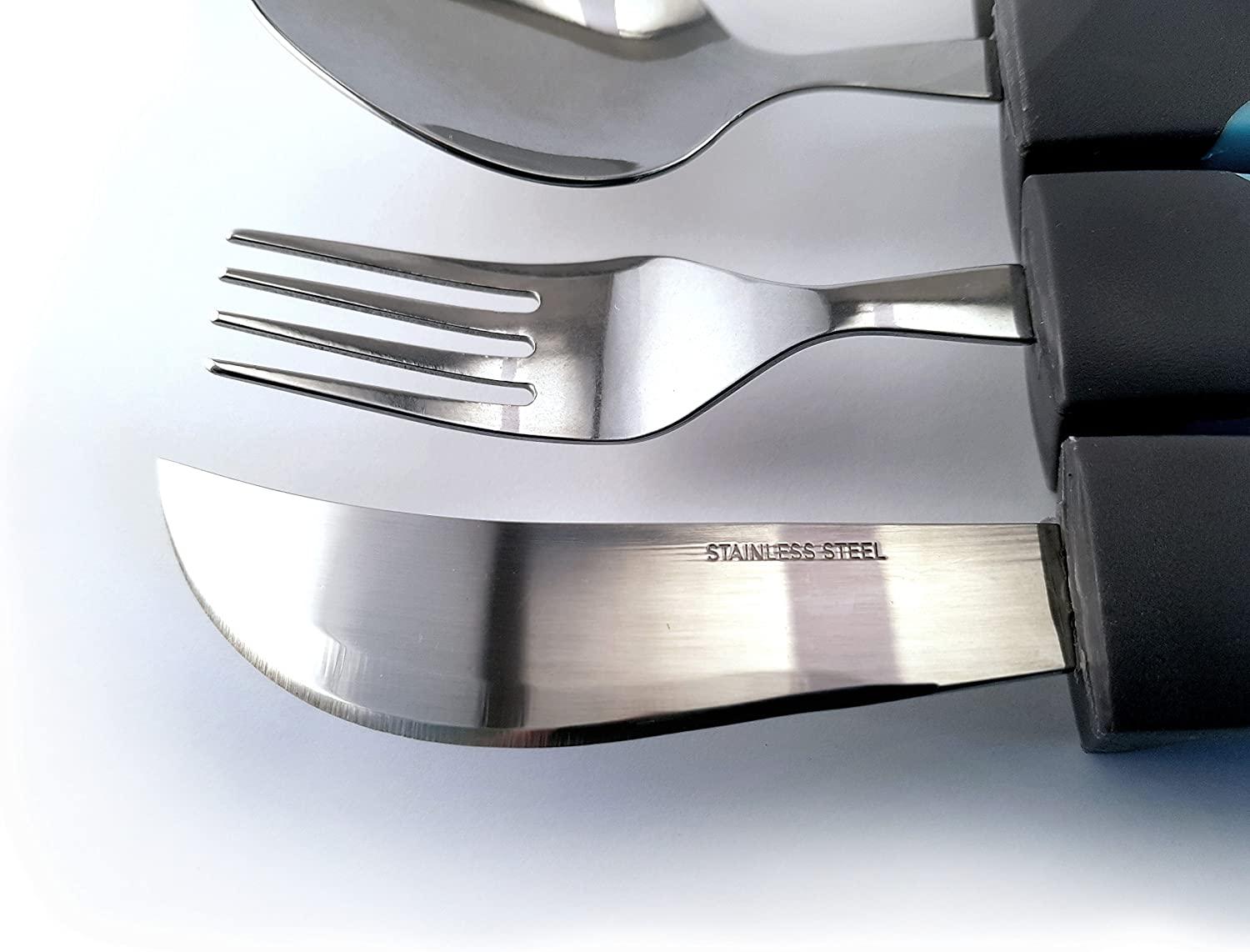 BUNMO Adaptive Utensils Weighted Knives Forks and Spoons Silverware