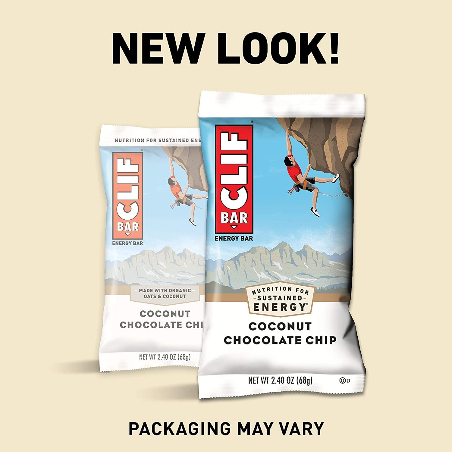 CLIF BARS Energy Bars Coconut Chocolate Chip Made with Organic