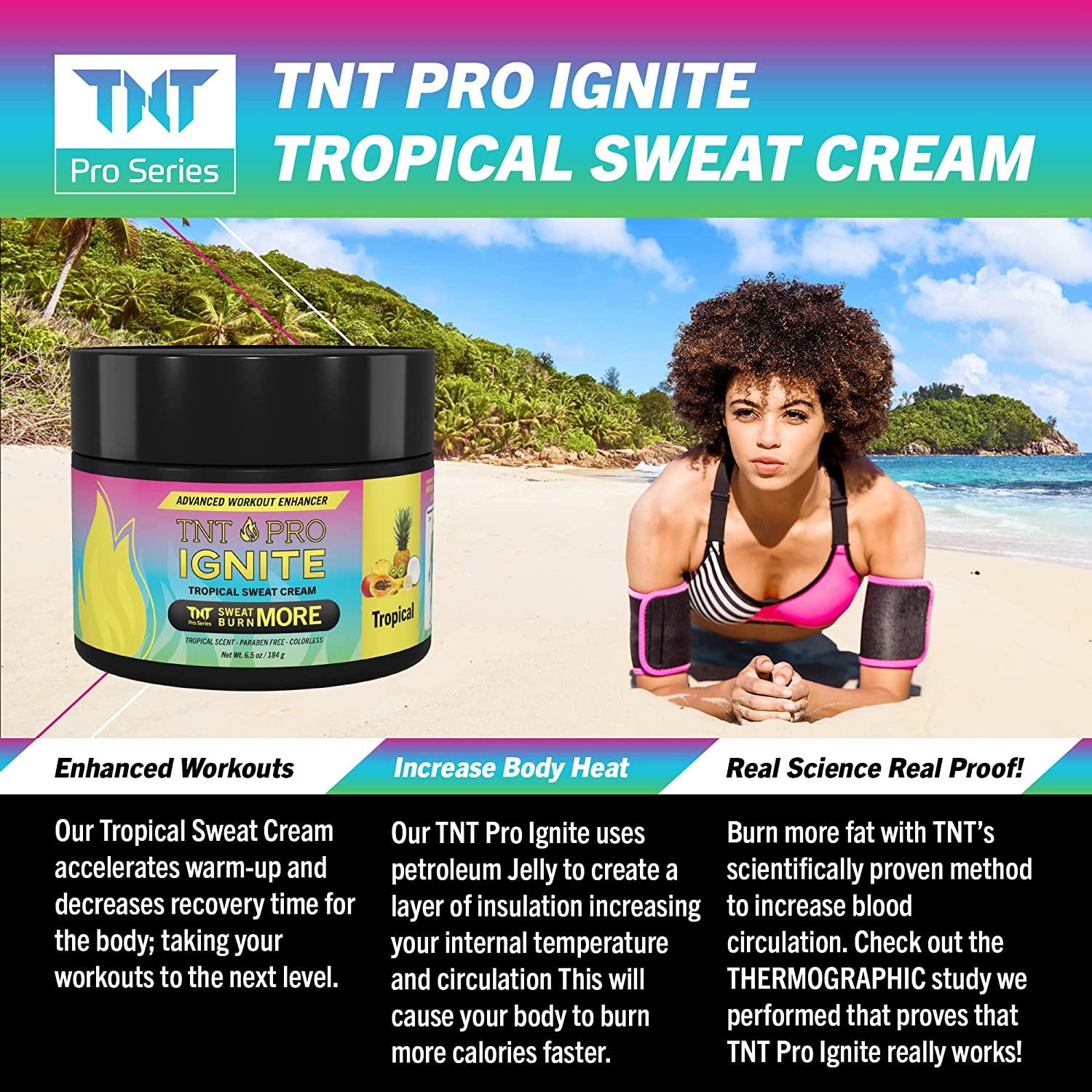 TNT Pro Ignite Hot Sweat Cream Thermogenic Gel for Stomach Fat