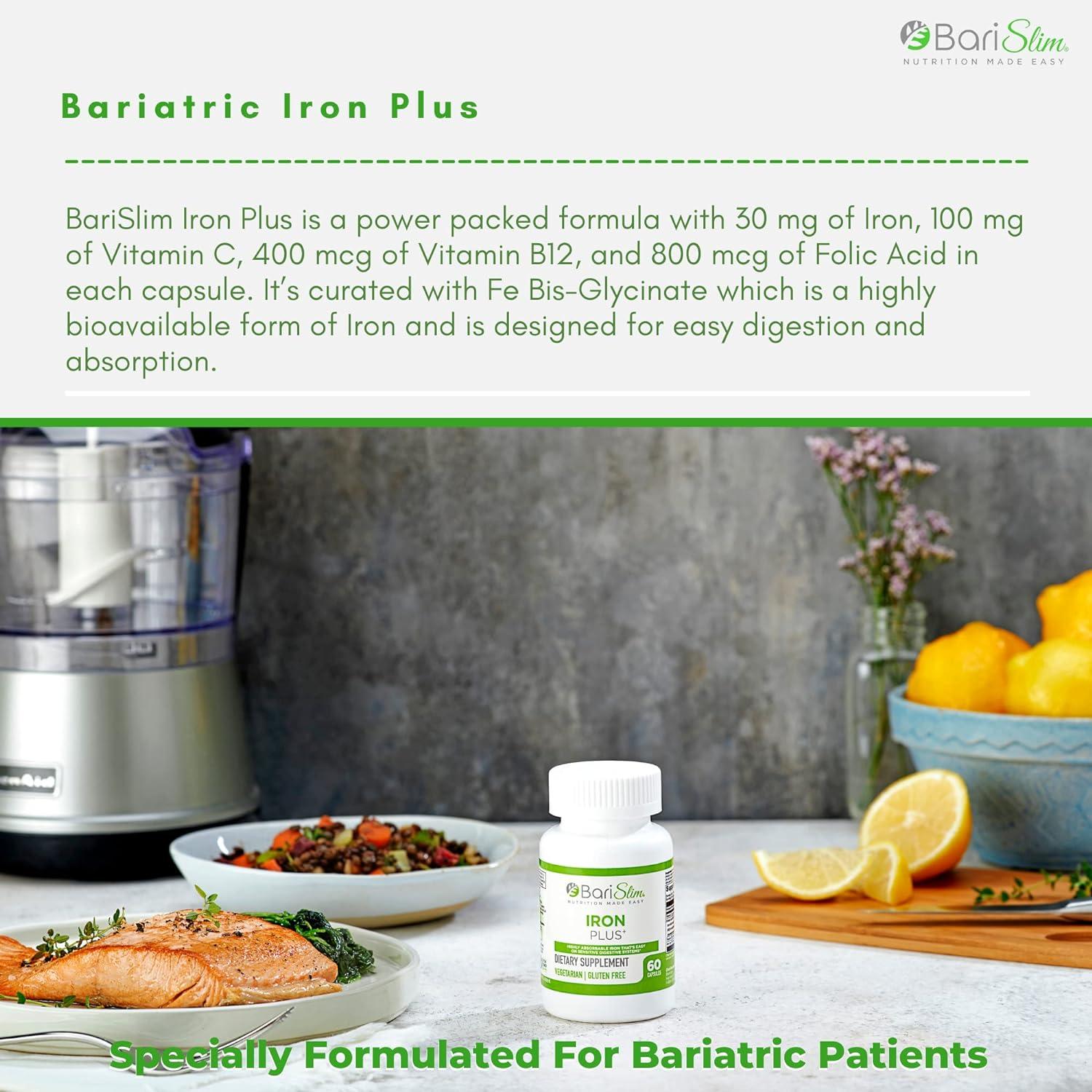 BariSlim Iron Plus Capsules Formulated for Patients After Weight Loss