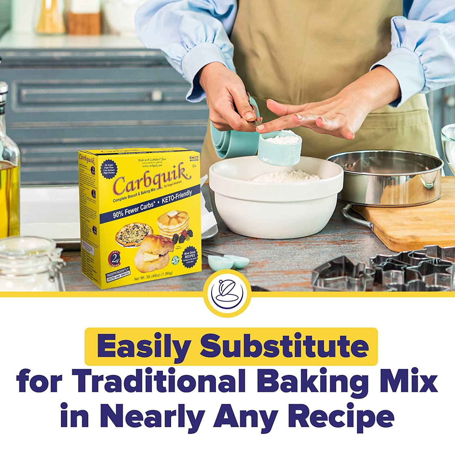 Carbquik 3 lb Biscuit & Baking Mix for Keto Biscuits, Pancakes, Pizza