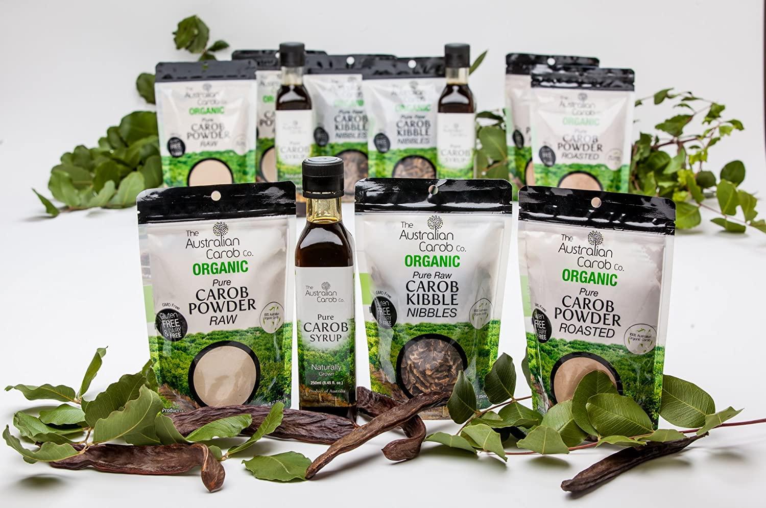 ORGANIC AUSTRALIAN CAROB CO. PREMIUM ROASTED CAROB POWDER, RESEALABLE