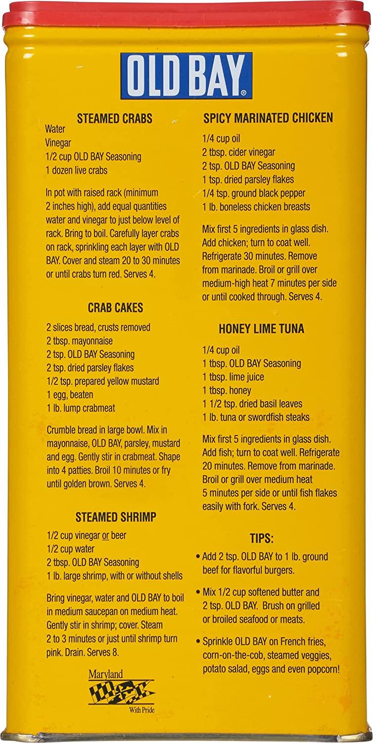 OLD BAY Seasoning, 16 oz One 16 Ounce FanFavorite Tin Can of OLD BAY