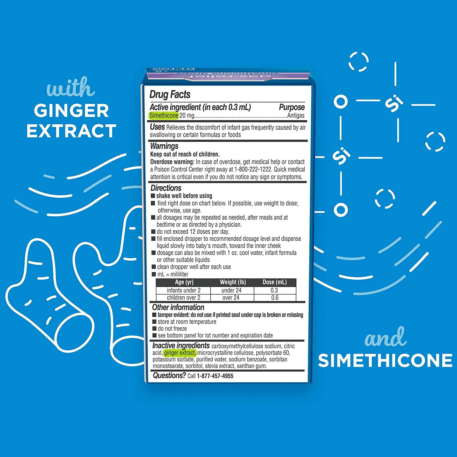 Mommy's Bliss Gripe Water Original 2 Fl Oz & Baby Gas Relief Drops 1 Fl Oz Combo Pack, Helps