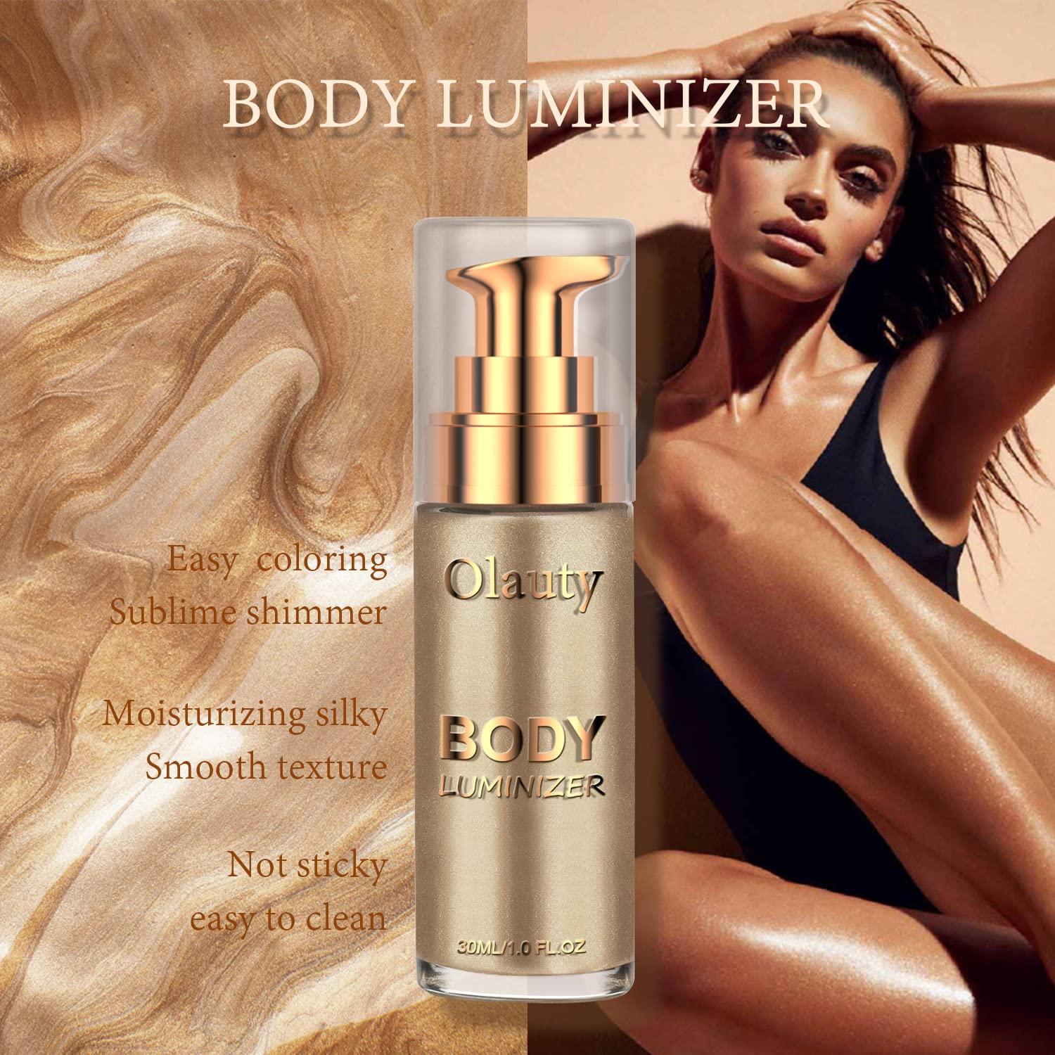 PHOERA Body Shimmer Luminizer, Waterproof Moisturizing and Glow For Face &  Body, Radiance All In One Makeup, Face Body Glow Illuminator, Body