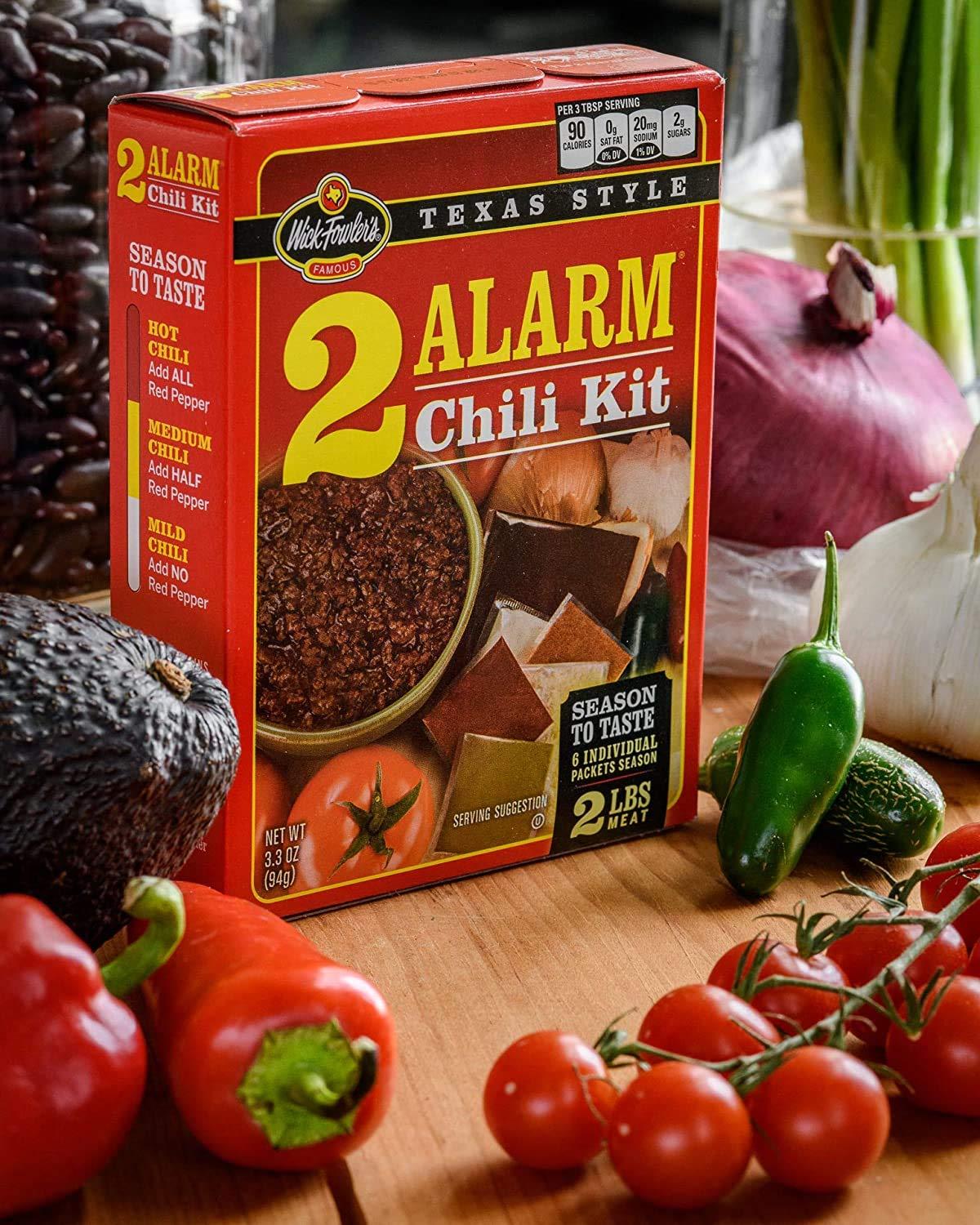 Wick Fowler, 2Alarm Chili Kit, 3.3 Ounce
