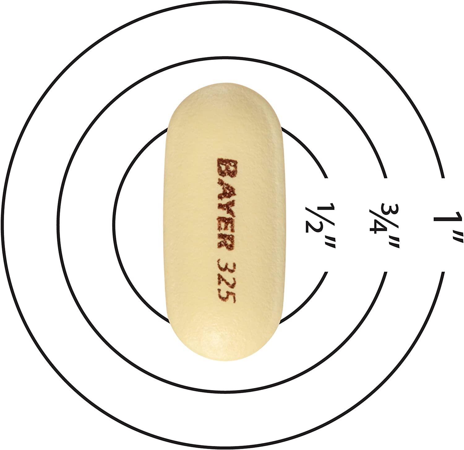 Bayer 325mg Enteric Coated Aspirin 100ct Pain Reliever for Aspirin