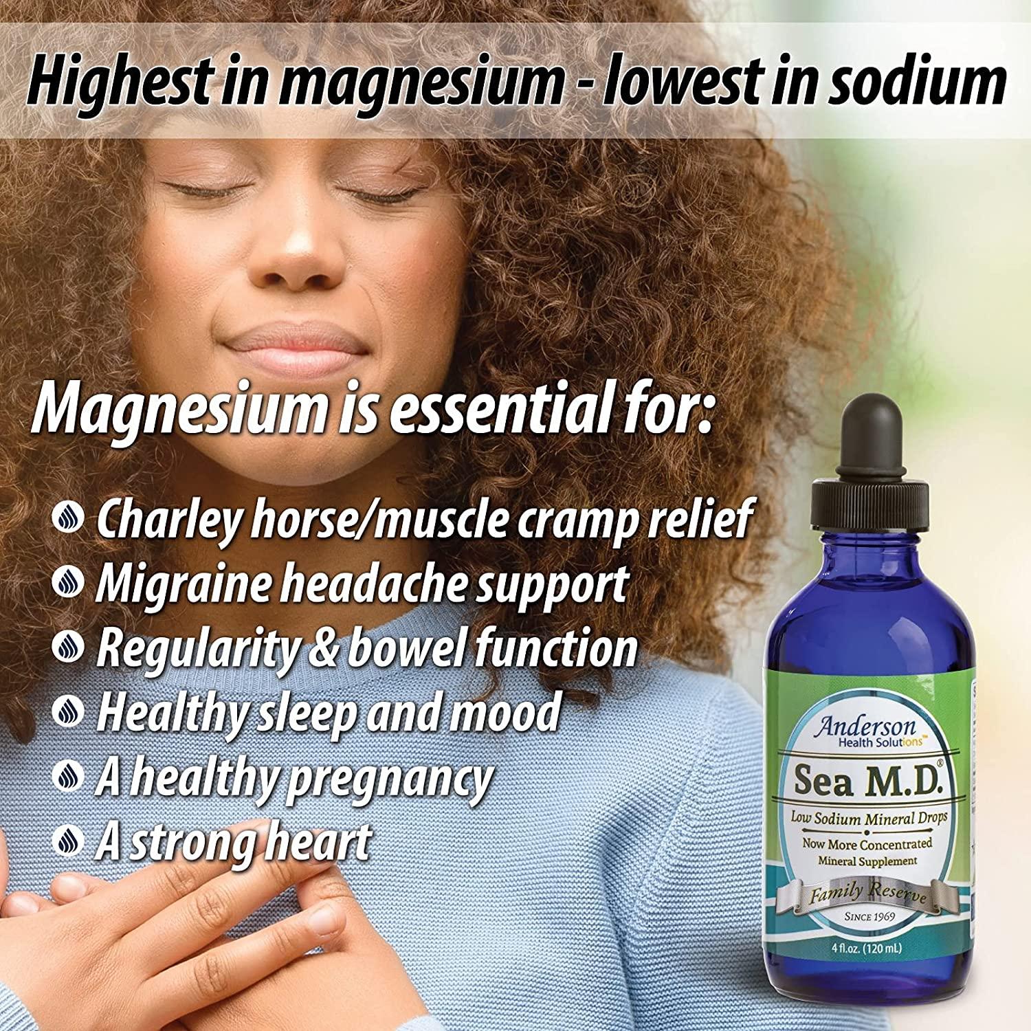 Anderson's Sea M.D. Concentrated Trace Mineral Drops, Ionic Electrolyte