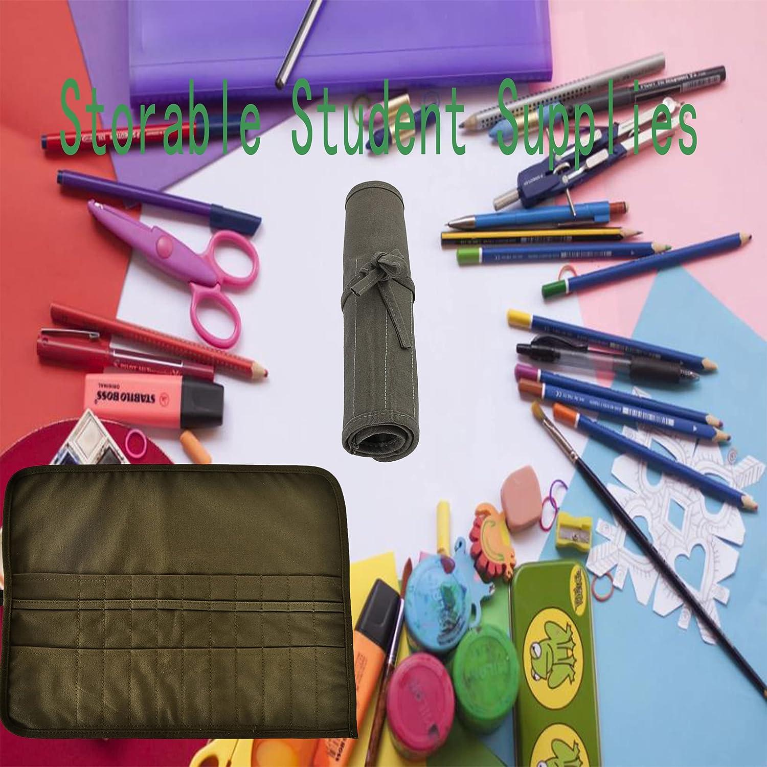 Roll Canvas Paint Brush Bag, Brush Bag Case Holder