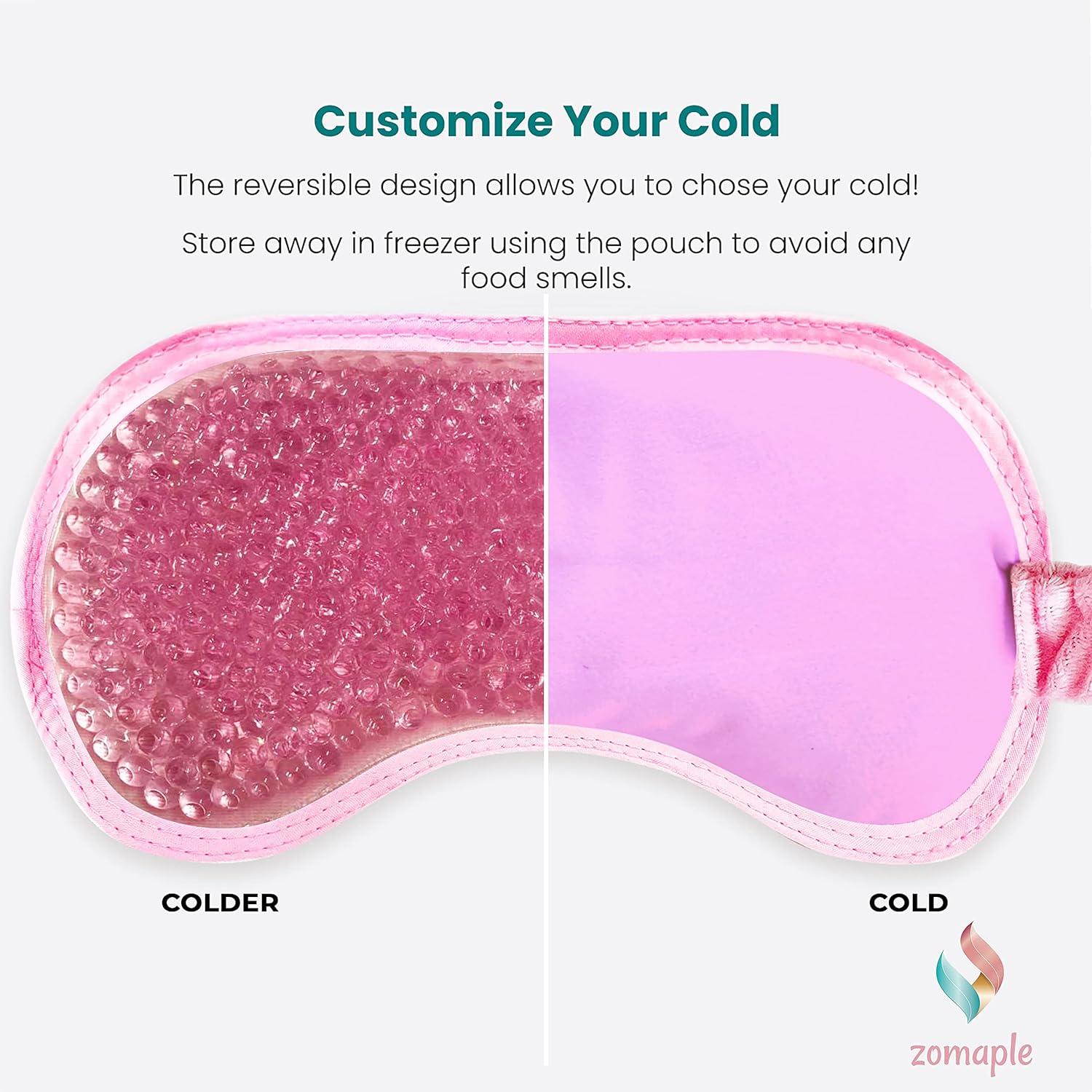 Zomaple Cooling Eye Mask Gel Compress for Pain Relief & Dark Circles