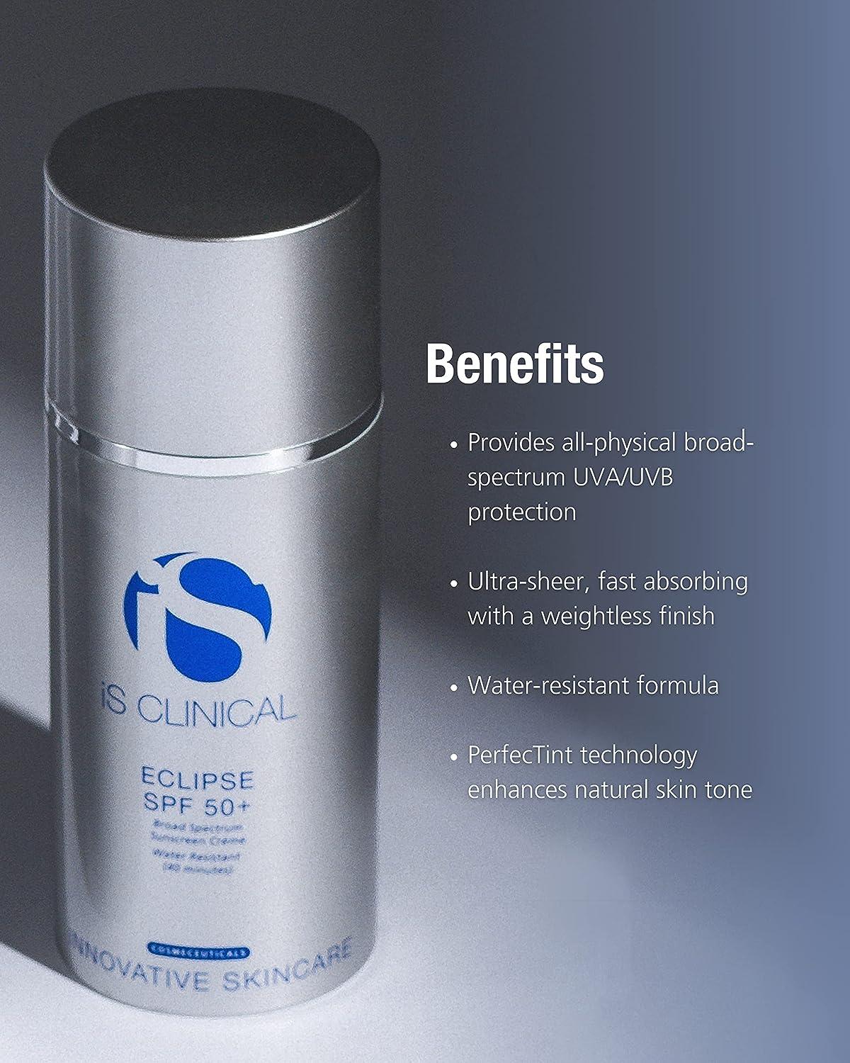 iS CLINICAL Eclipse SPF 50+ Sunscreen Zinc Oxide tinted sunscreen ultra