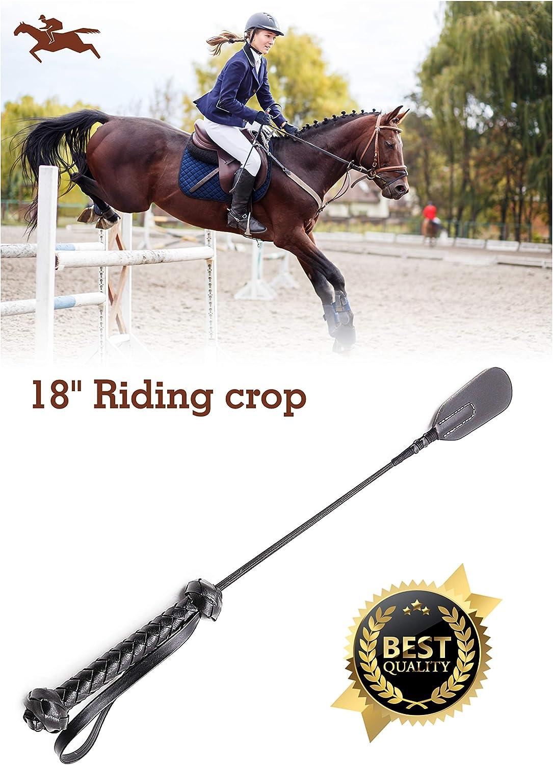 RIDIN Horse Set Whip, Horses Crop Whip, Horse Riding Whip, Riding Whips