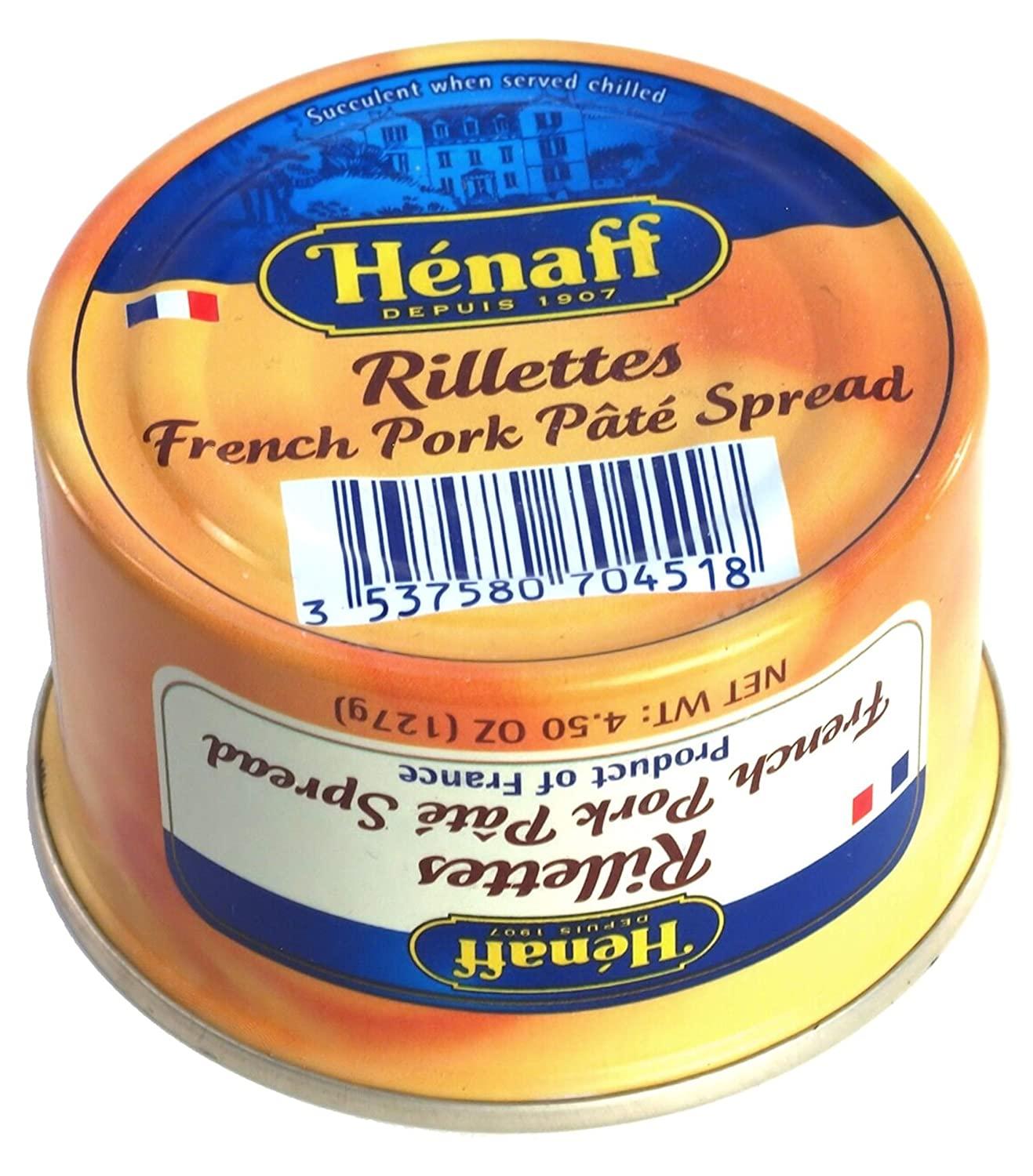 Henaff Mix Pates and Rillette from France 4 Unique Flavors