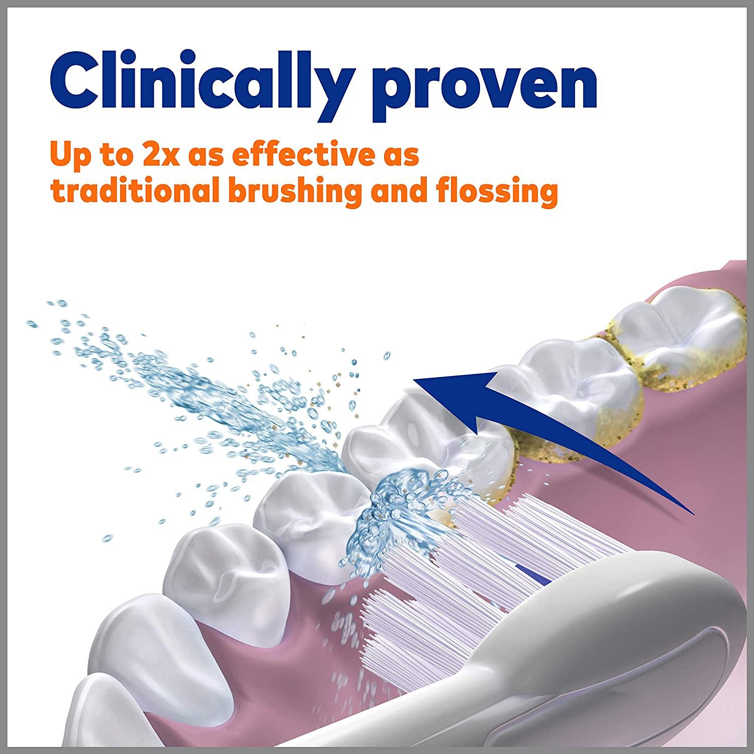 Waterpik Full Size Replacement Brush Heads With Covers for SonicFusion