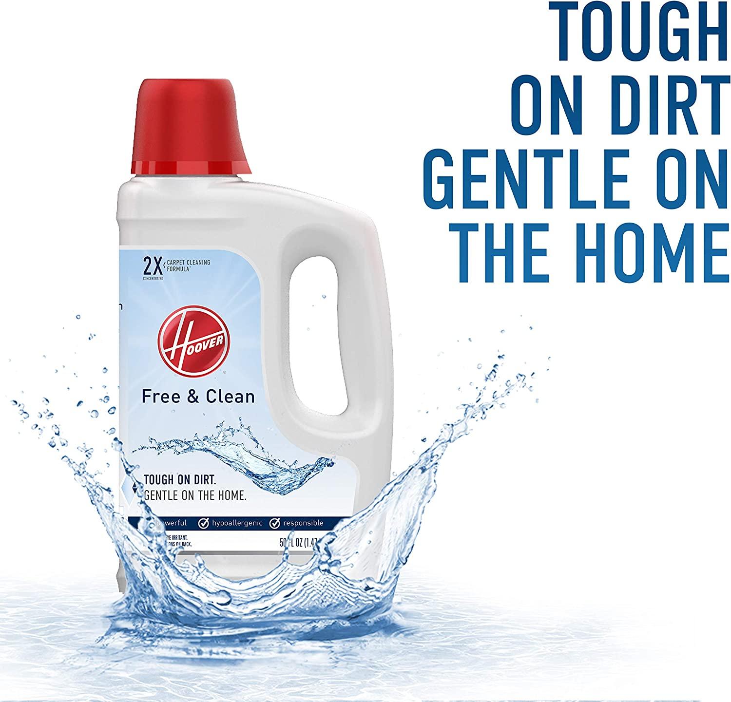 Hoover Free & Clean Deep Cleaning Carpet Shampoo, Concentrated Machine