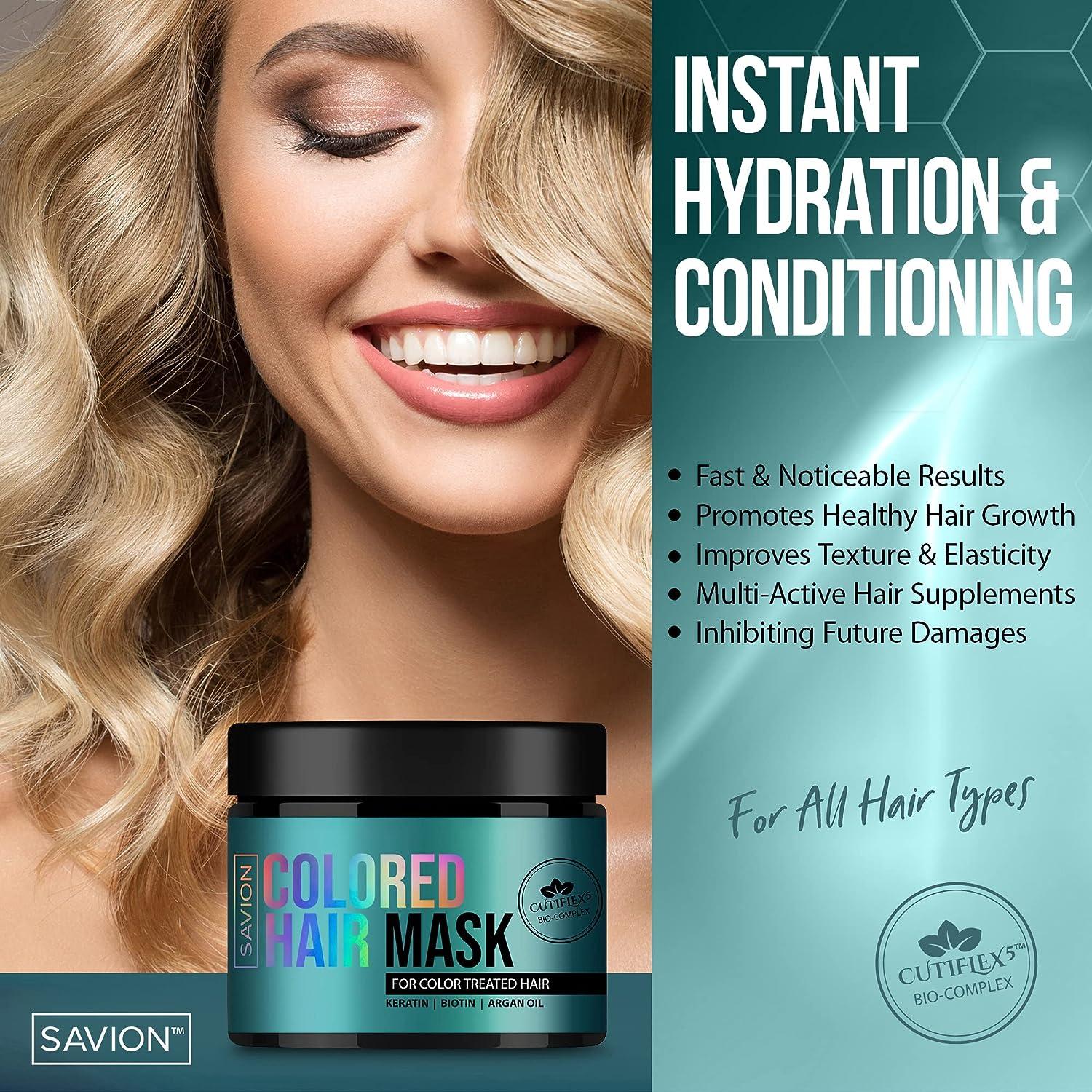 Savion Color Safe Hair Mask Repair & Nourish Damaged Hair with