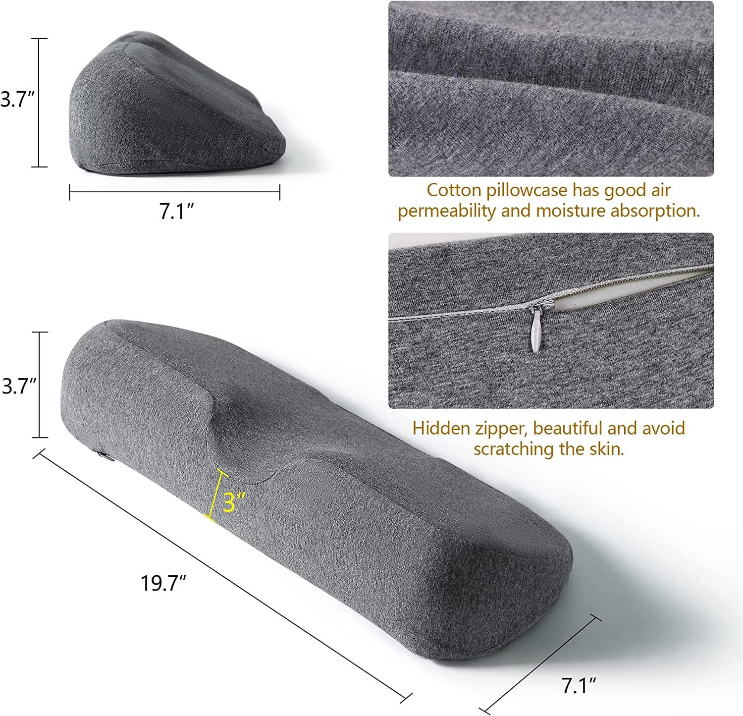 Cervical Neck Pillow for Sleeping, Memory Foam Pillow Neck Bolster