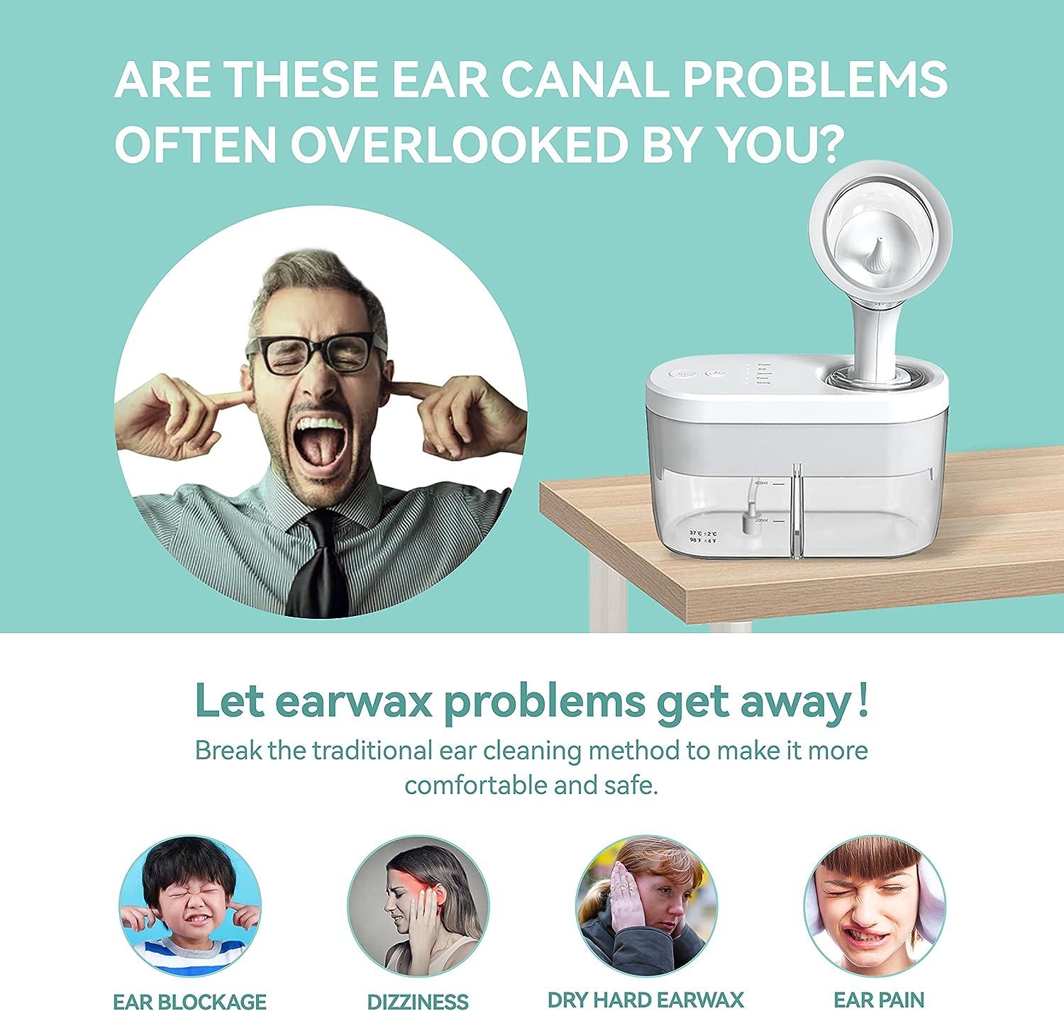 Ear Wax Removal Kit 4 Modes Ear Irrigation Flushing System 3 pcs