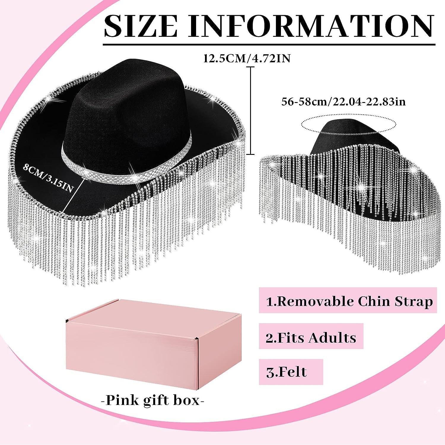 Rhinestone Cowgirl Hat Bling Diamond Fringe Cowboy Hat Western Hat