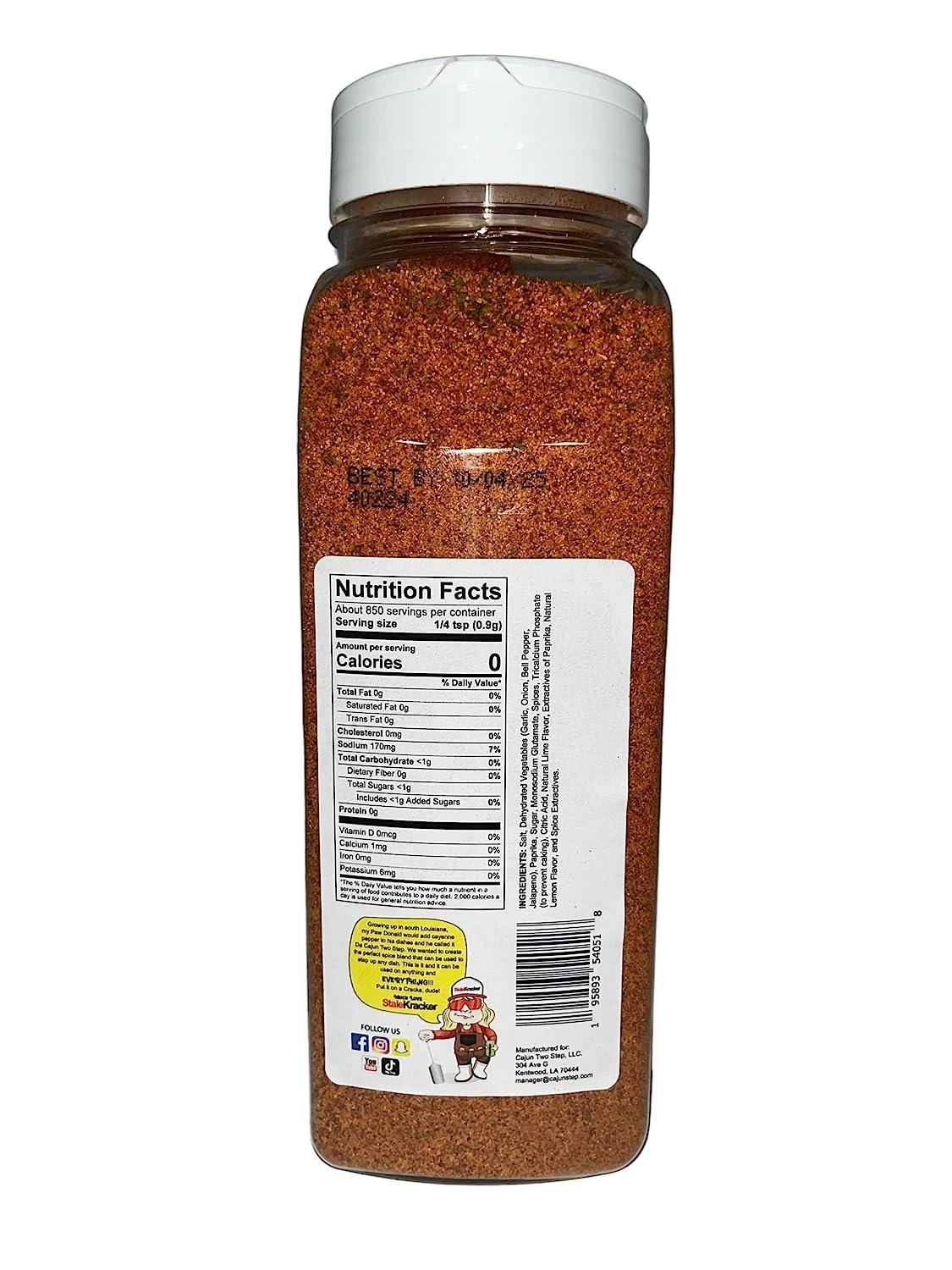 Cajun Two Step StaleKracker Original Seasoning 27oz Authentic Cajun